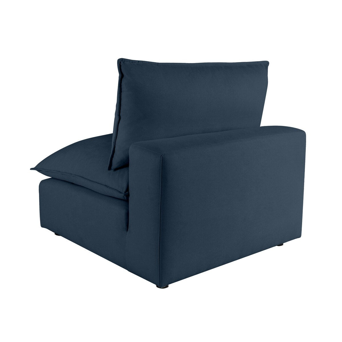 Cali Navy Performance Fabric Armless Chair