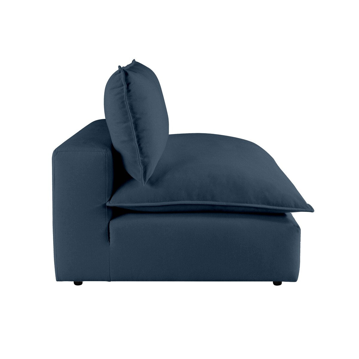 Cali Navy Performance Fabric Armless Chair