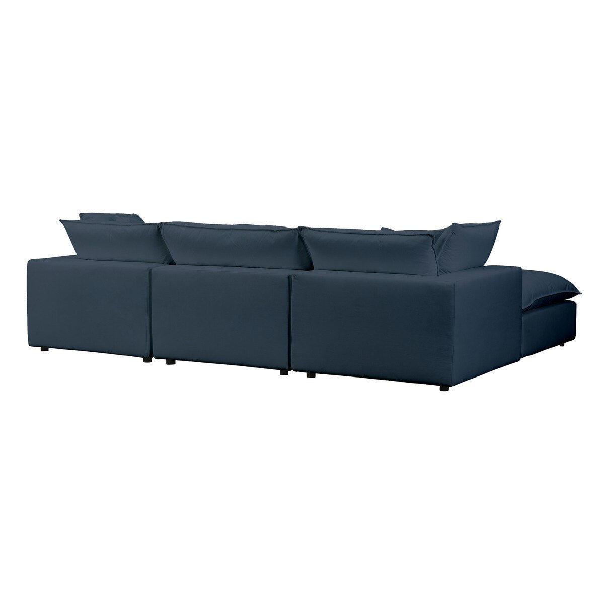 Canapé modulable 4 pièces en tissu Performance Cali Navy 