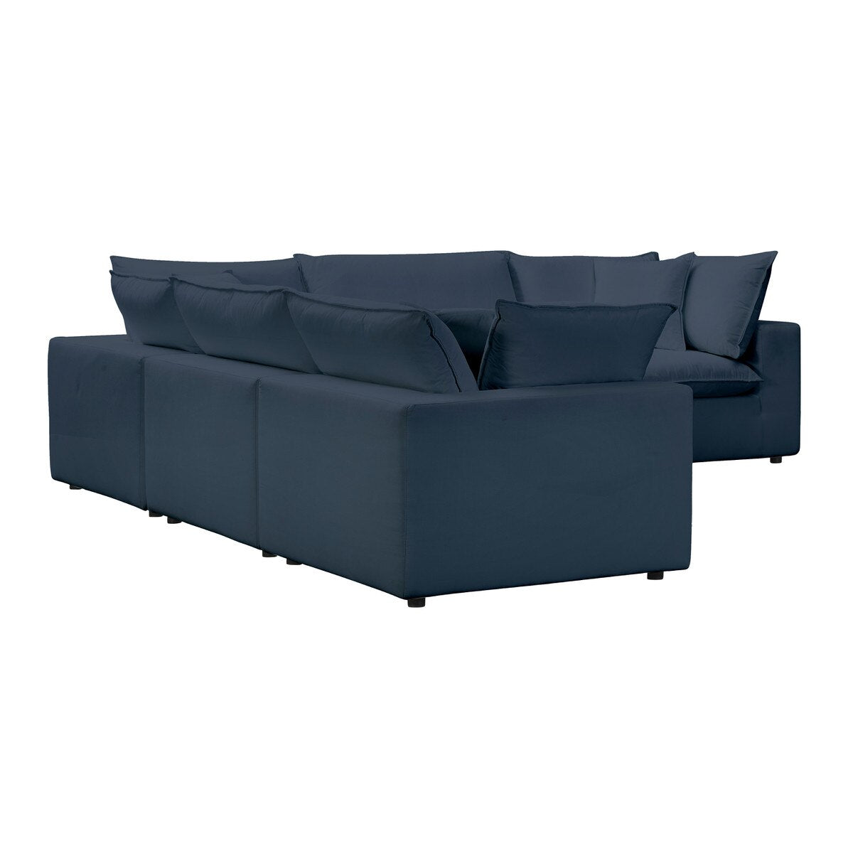 Cali Navy Performance Fabric Modular L-Sectional