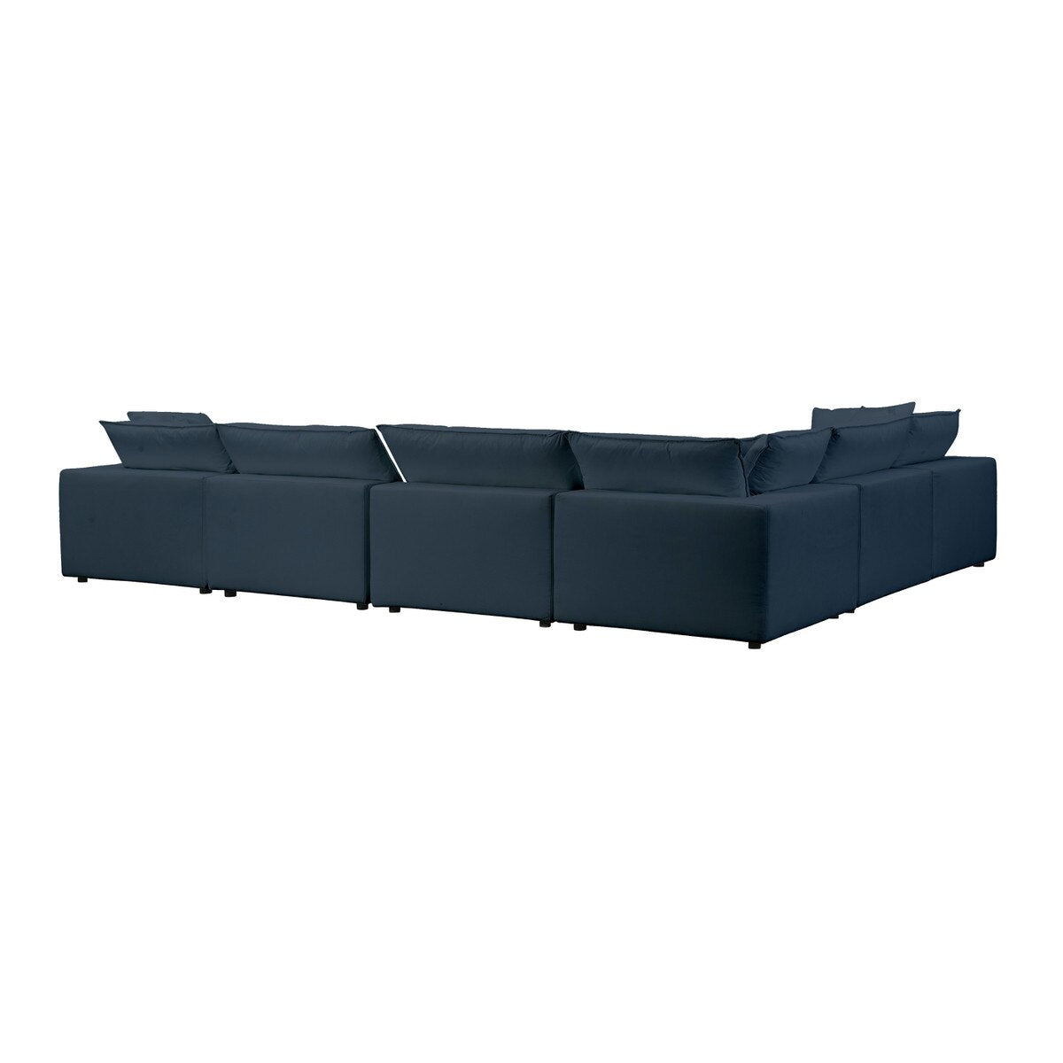 Cali Navy Performance Fabric Modular Large Chaise Sectional