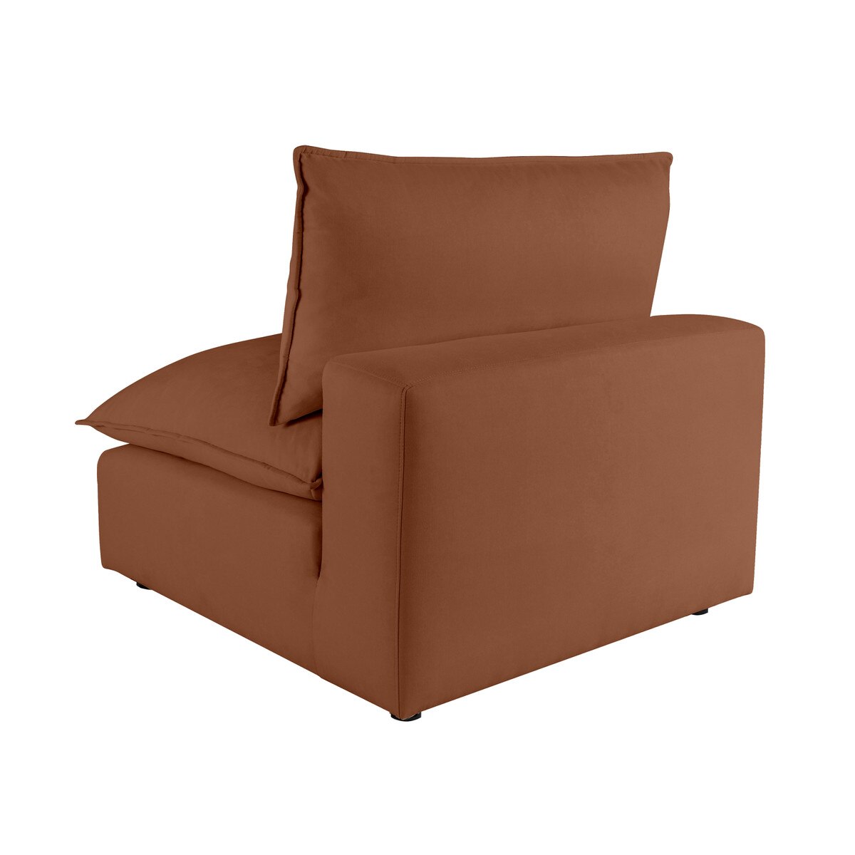 Cali Rust Performance Fabric Armless Chair