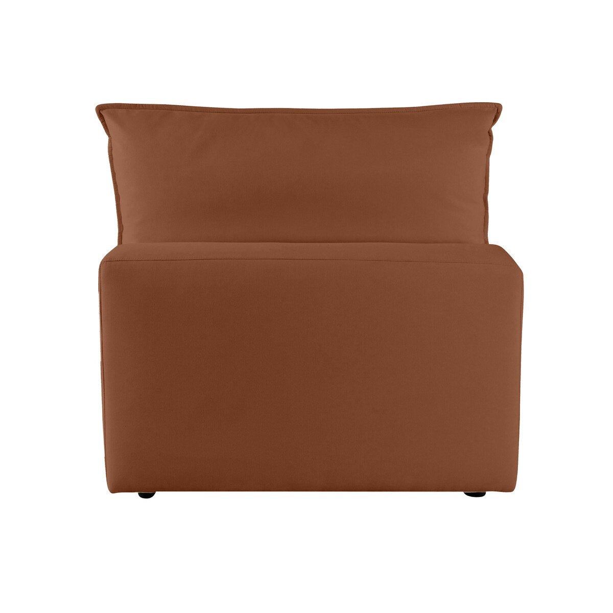 Cali Rust Performance Fabric Armless Chair