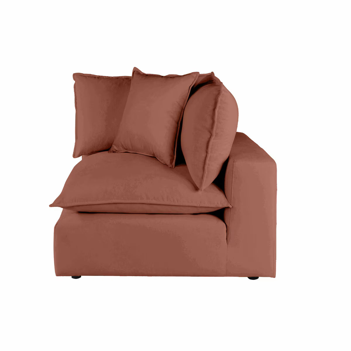 Cali Rust Performance Fabric Corner Chair