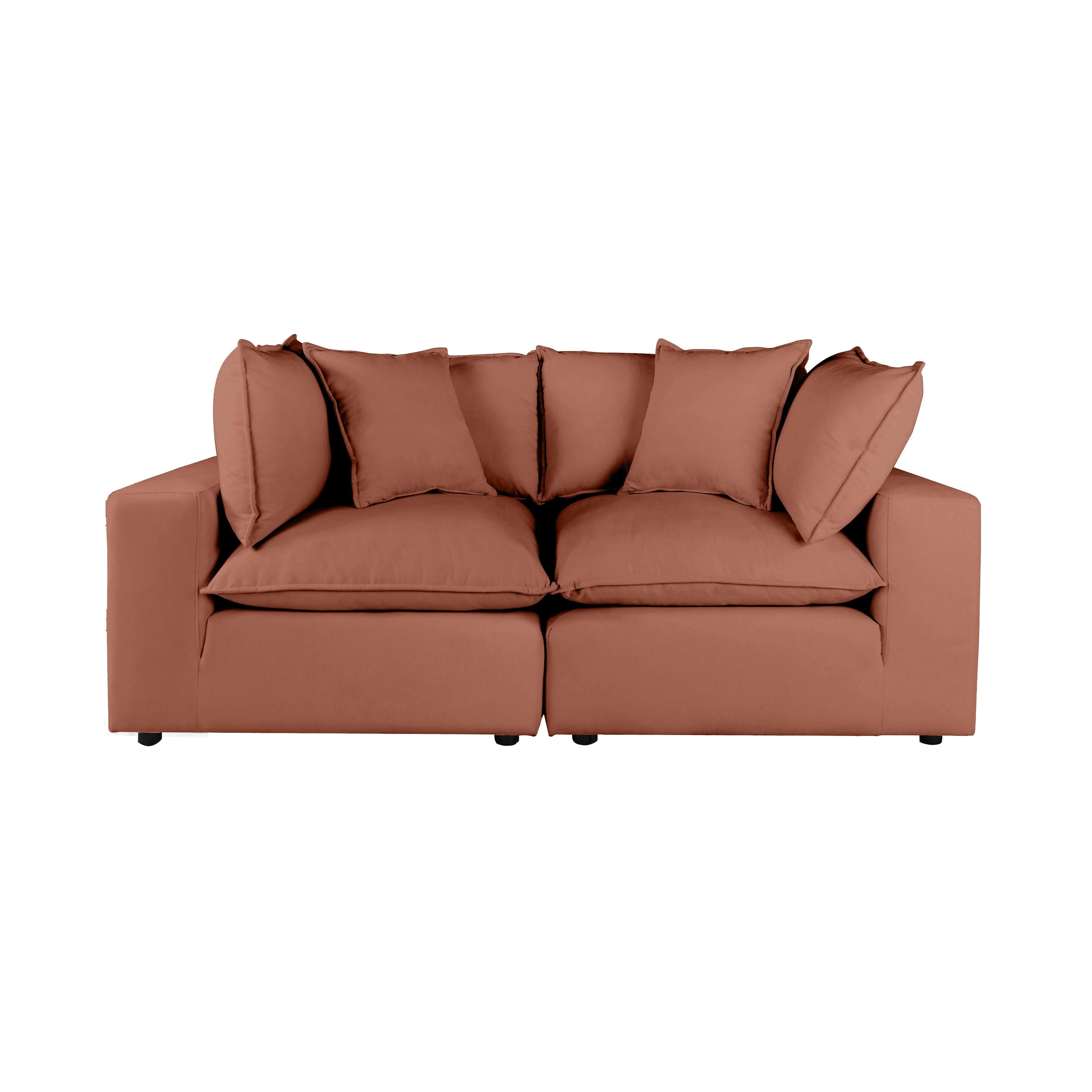 Cali 80" Performance Fabric Modular Loveseat