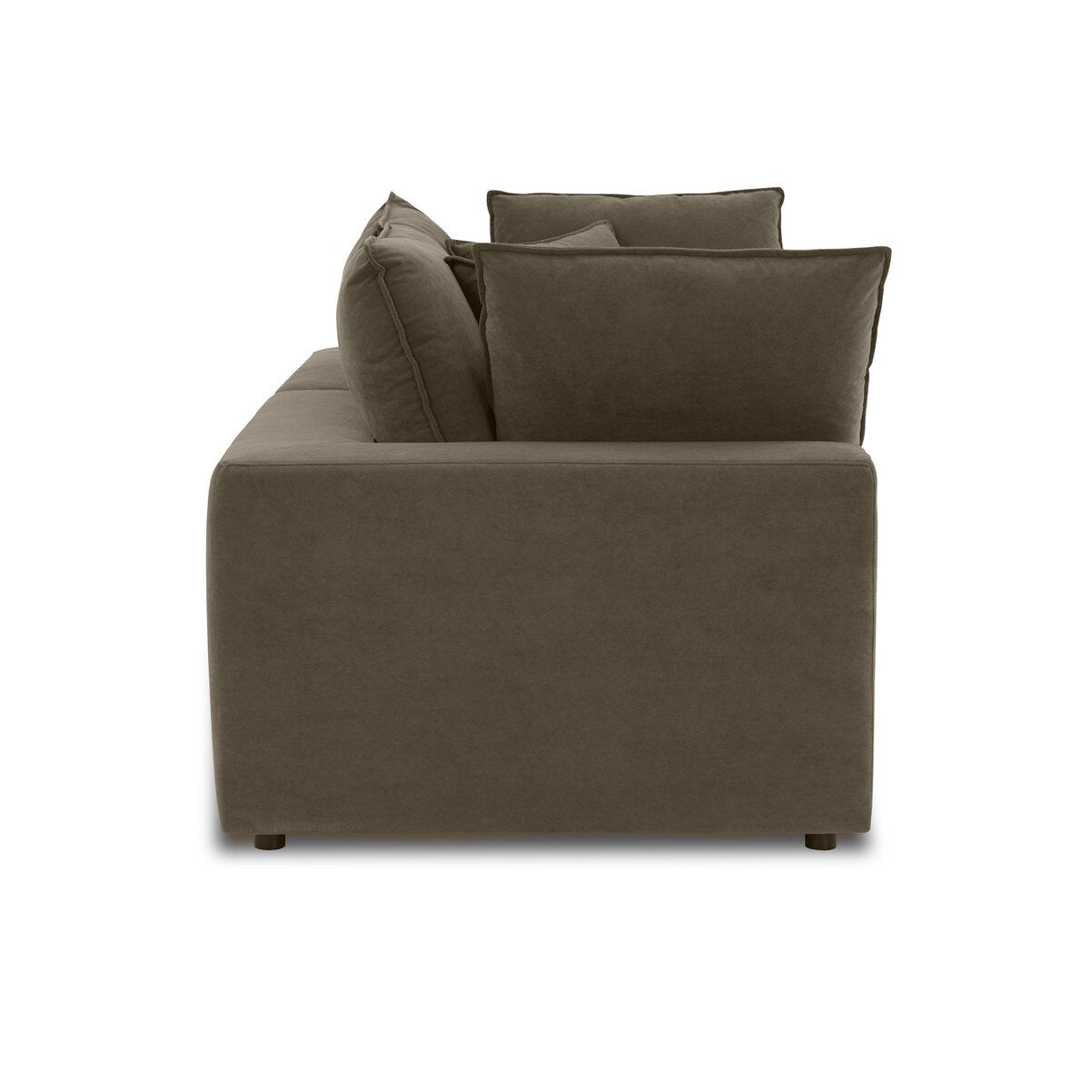 Cali Chocolate Brown Performance Velvet Loveseat