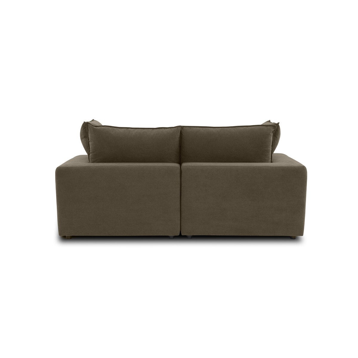 Cali Chocolate Brown Performance Velvet Loveseat