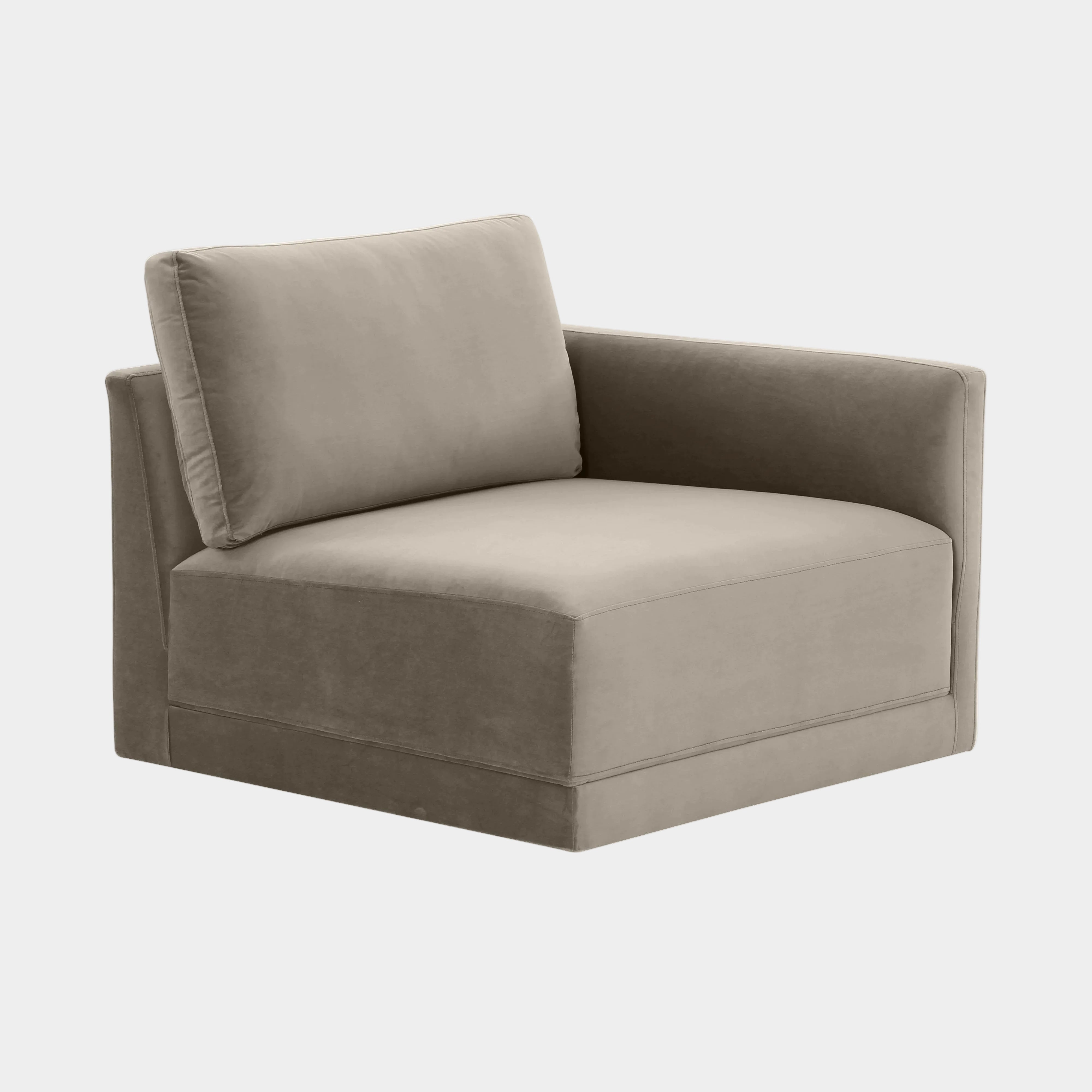 Willow Performance Velvet Modular RAF Corner Chair
