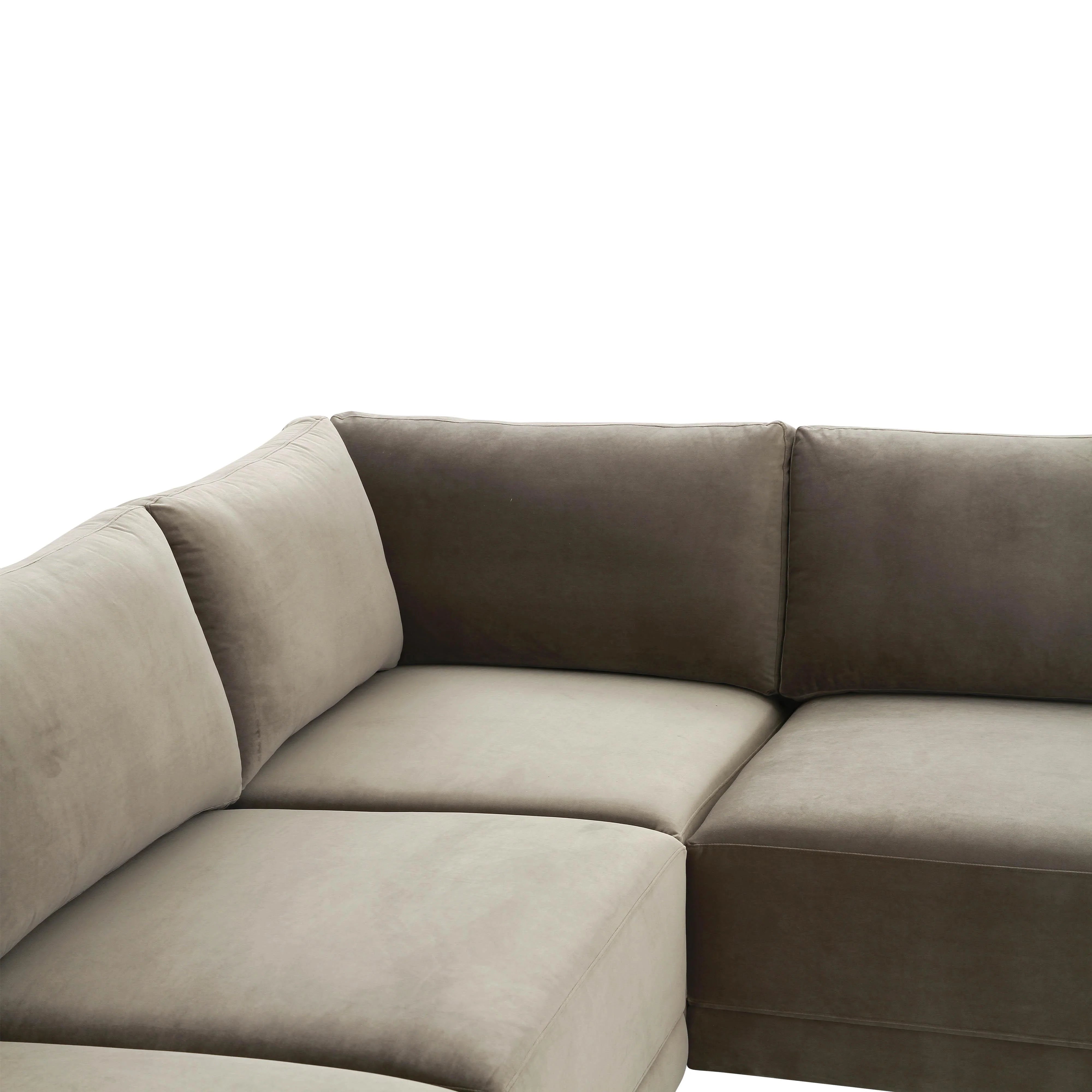 Willow 5-Piece Performance Velvet Modular L Sectional