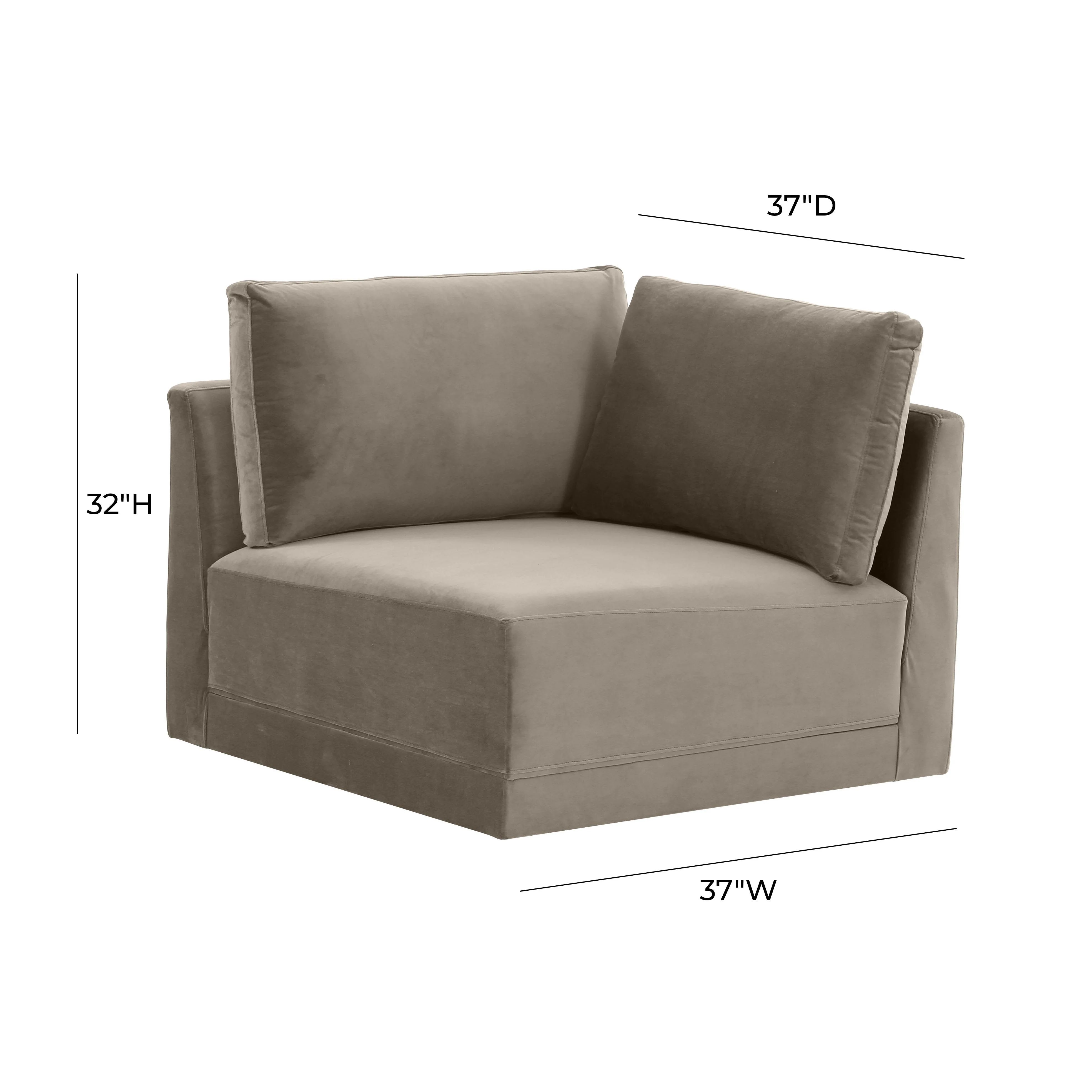 Willow Performance Velvet Modular Corner Chair
