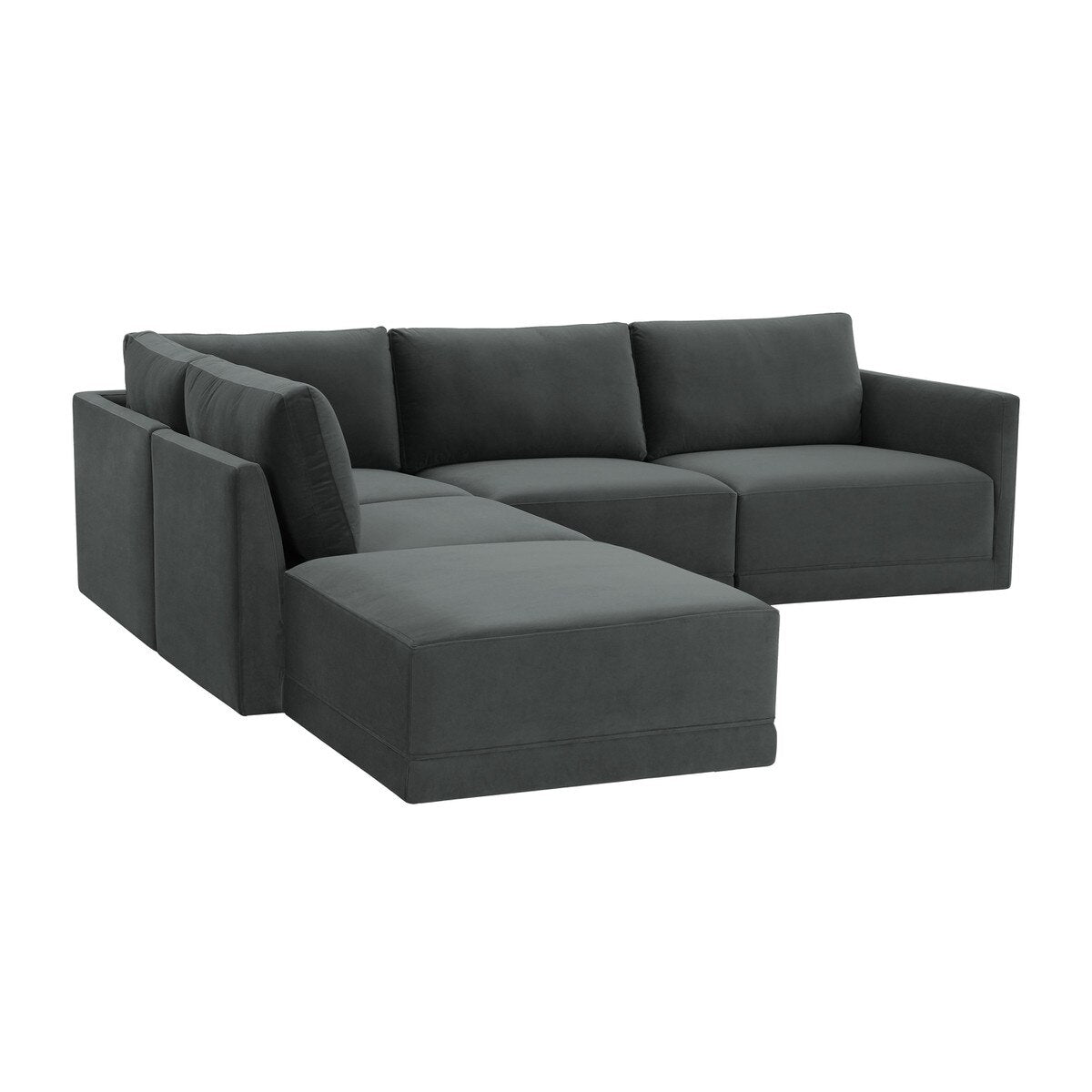 Willow Charcoal Modular LAF Sectional