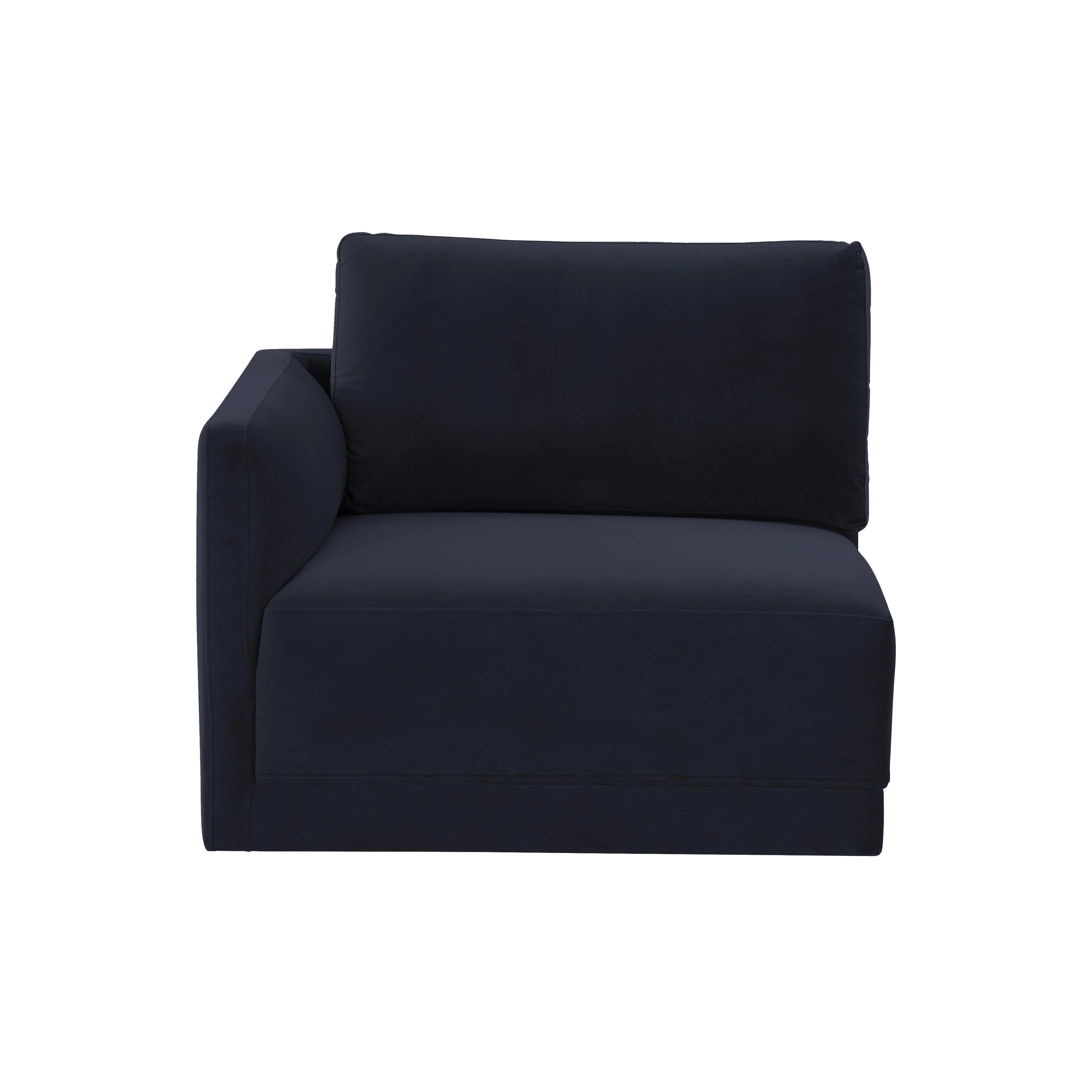 Willow Performance Velvet Modular LAF Corner Chair
