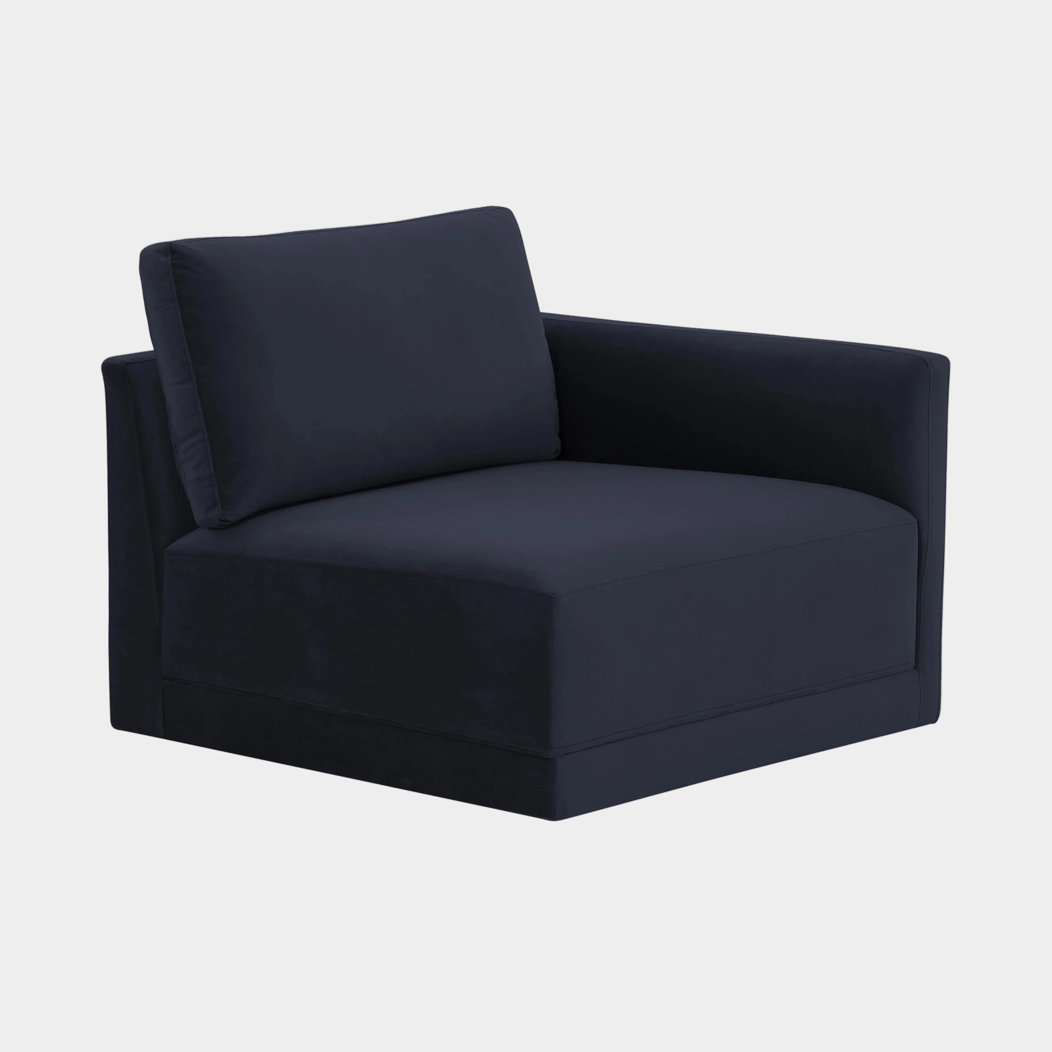 Willow Performance Velvet Modular RAF Corner Chair