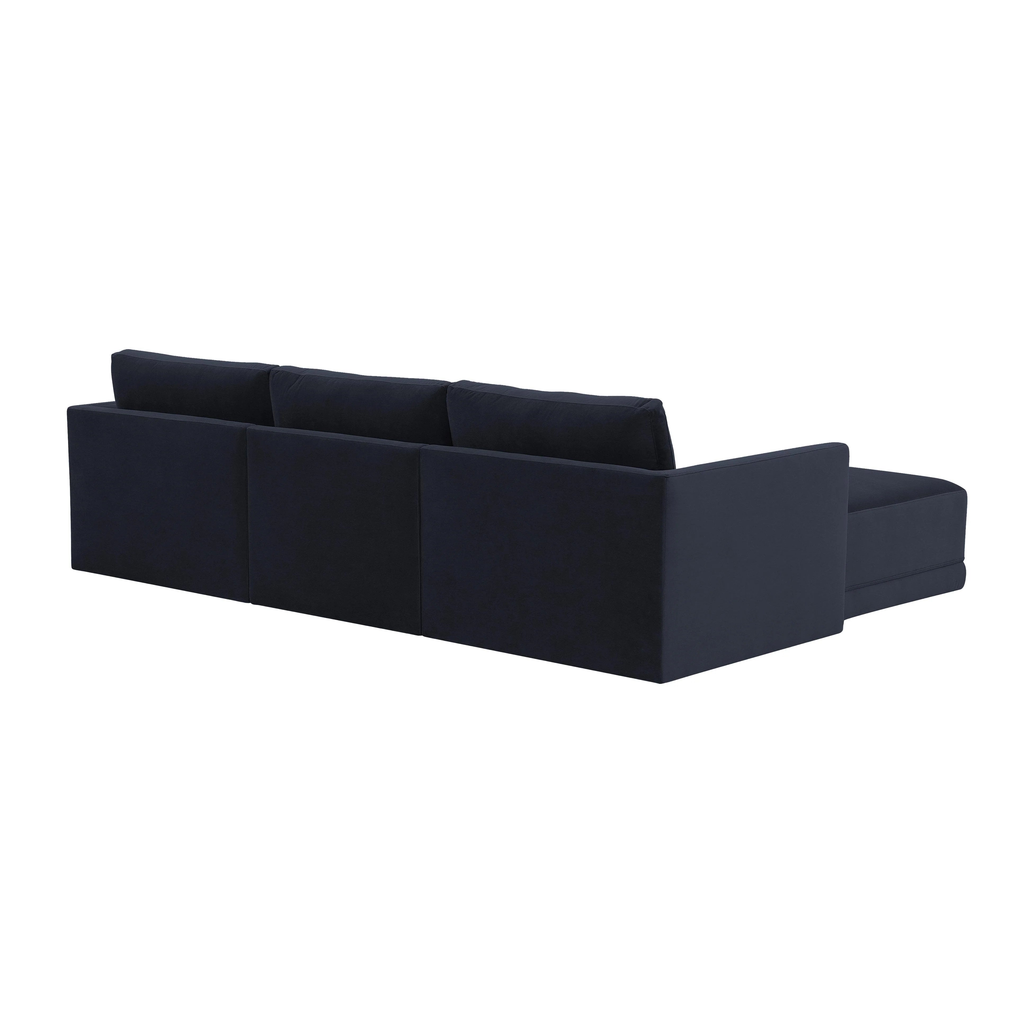 Willow 4-Piece Performance Velvet Modular Sectional