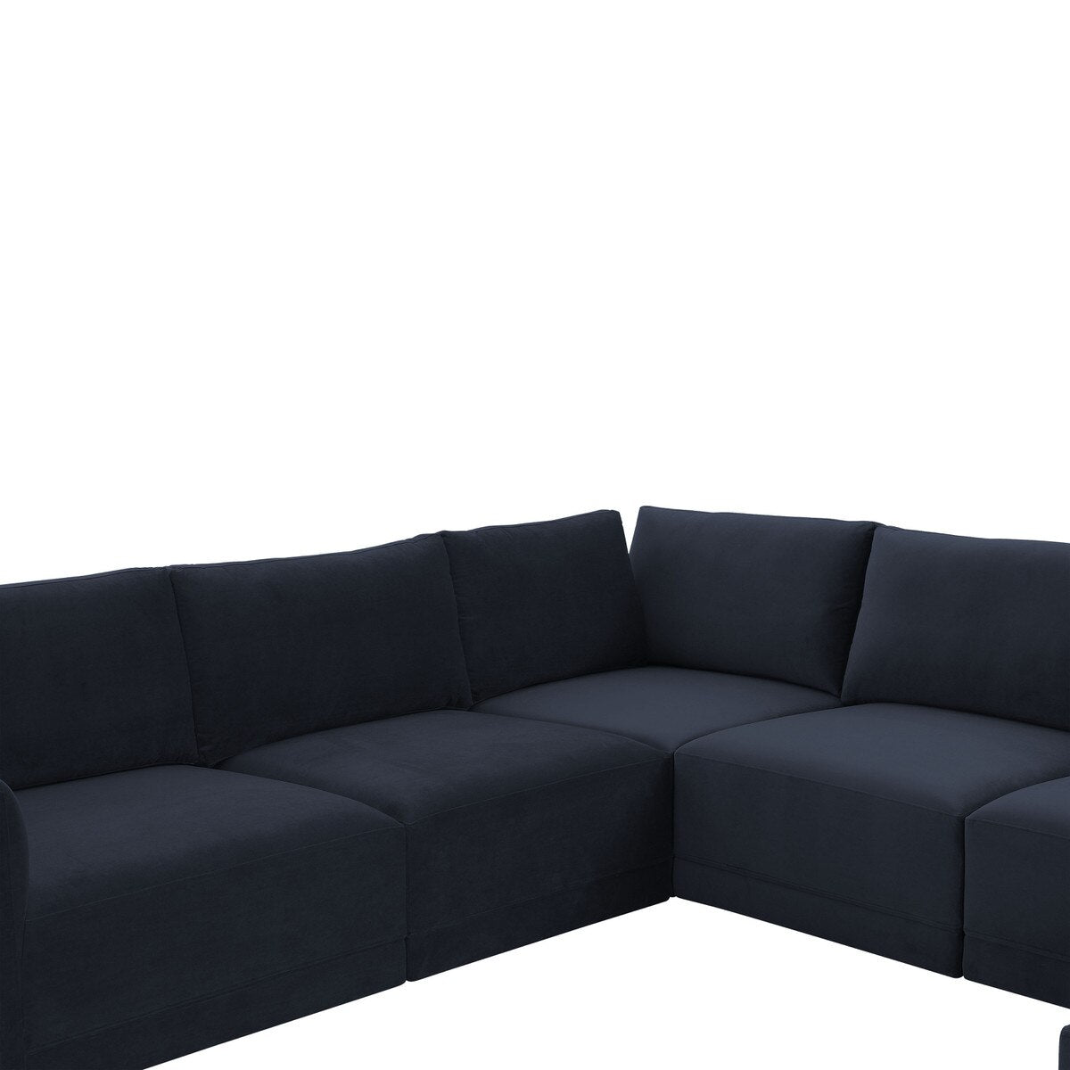 Willow Navy Modular Large Chaise Sectional