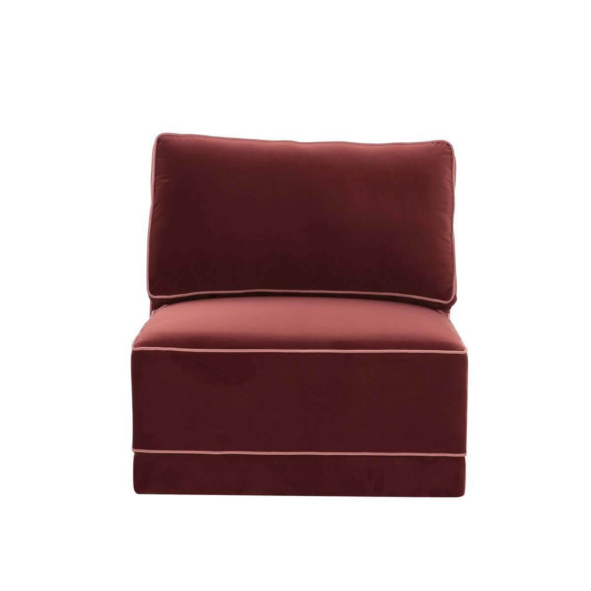 Willow Berry Red Armless Chair