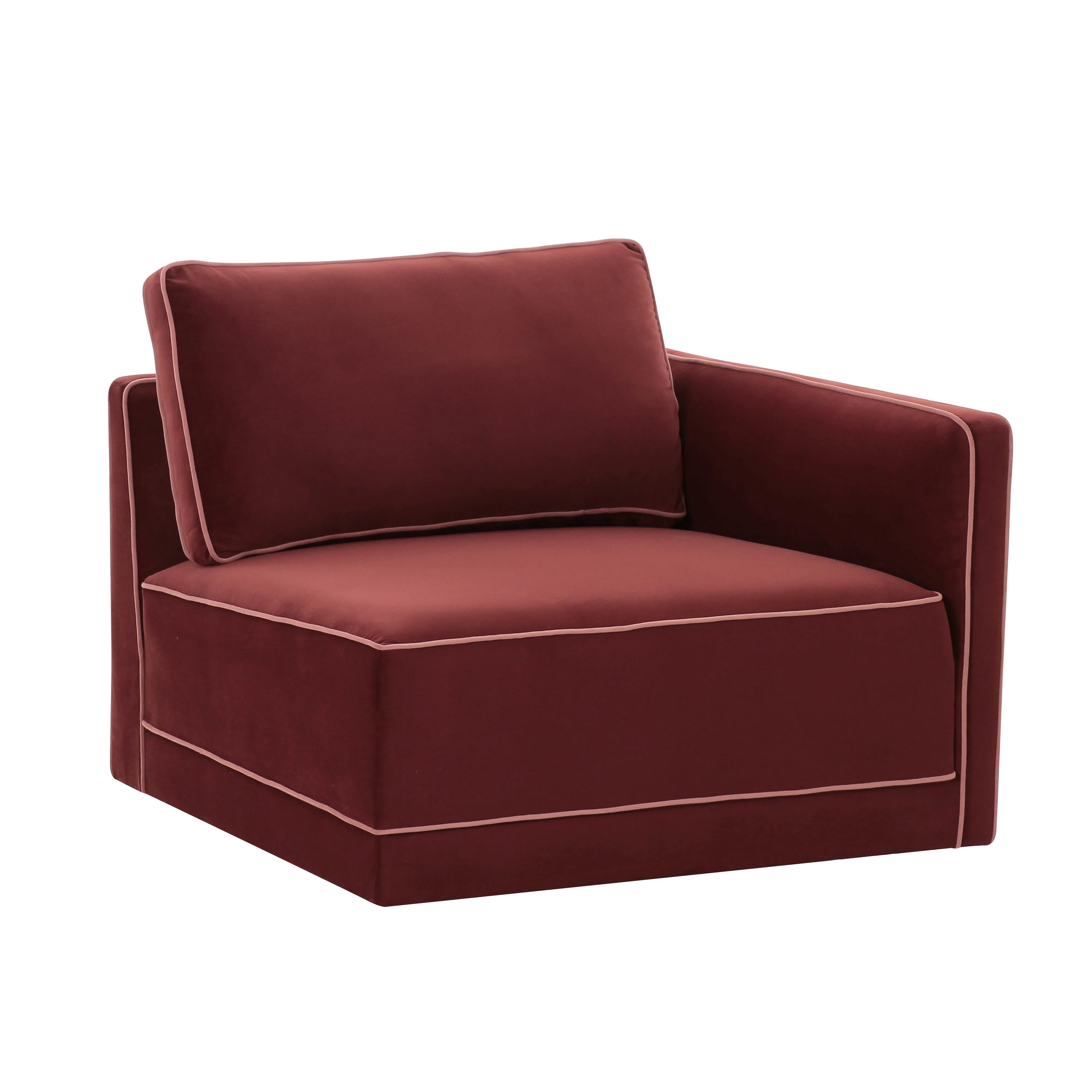 Willow Performance Velvet Modular RAF Corner Chair