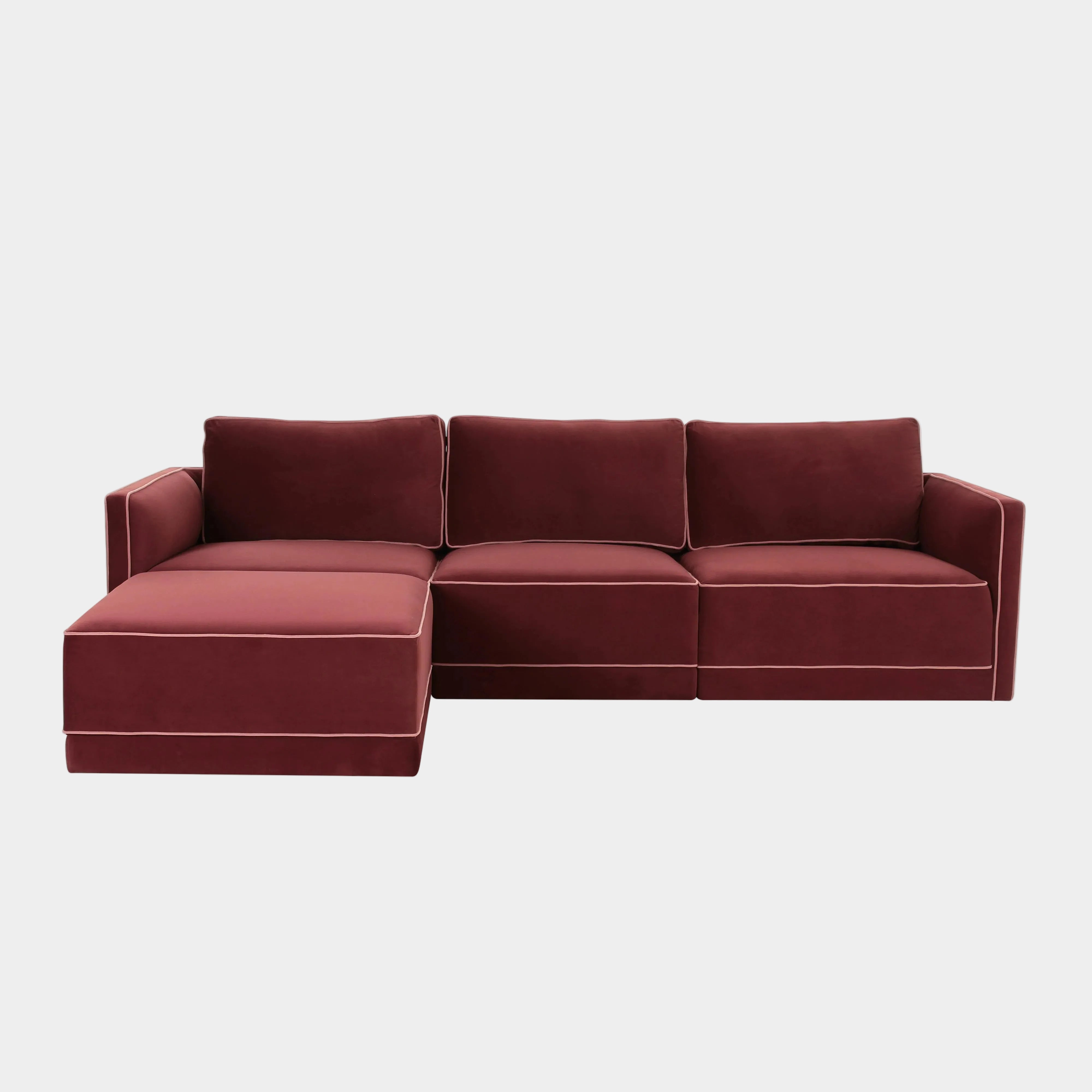 Willow 4-Piece Performance Velvet Modular Sectional