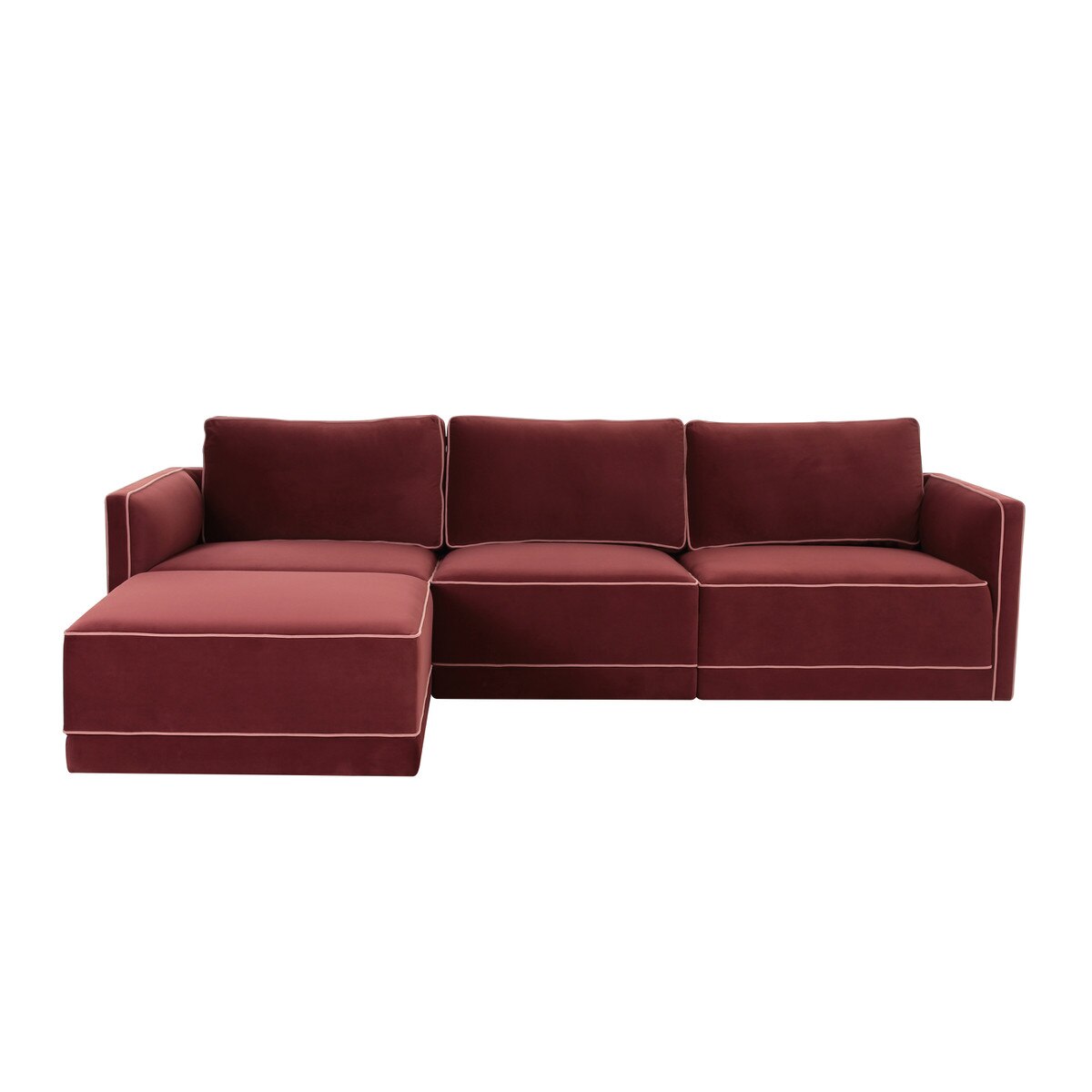 Willow Berry Red Modular Sectional