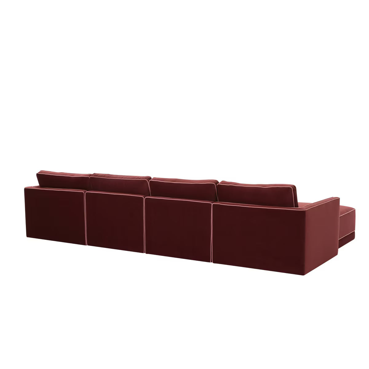 Willow Berry Red Modular U Sectional