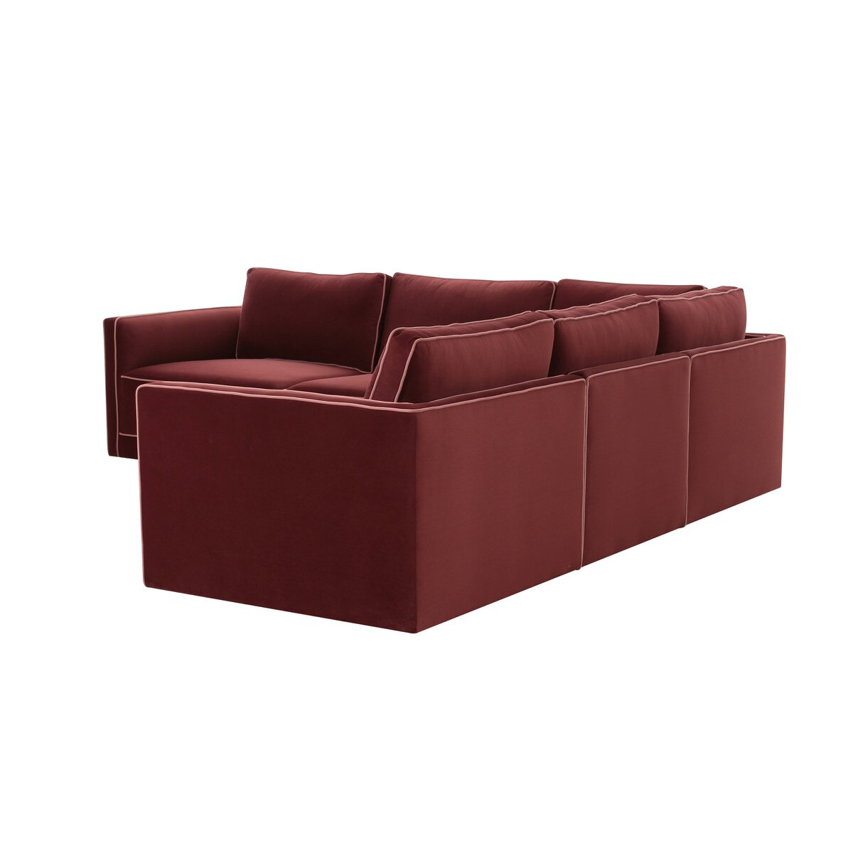 Willow Berry Red Modular L Sectional