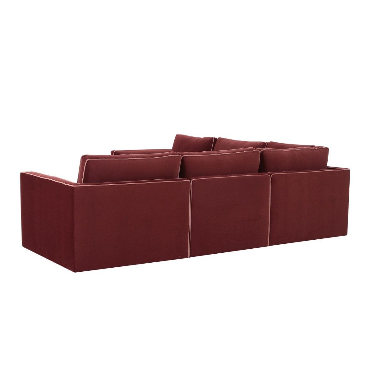 Willow Berry Red Modular L Sectional