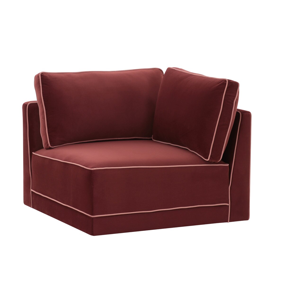 Willow Berry Red Corner Chair