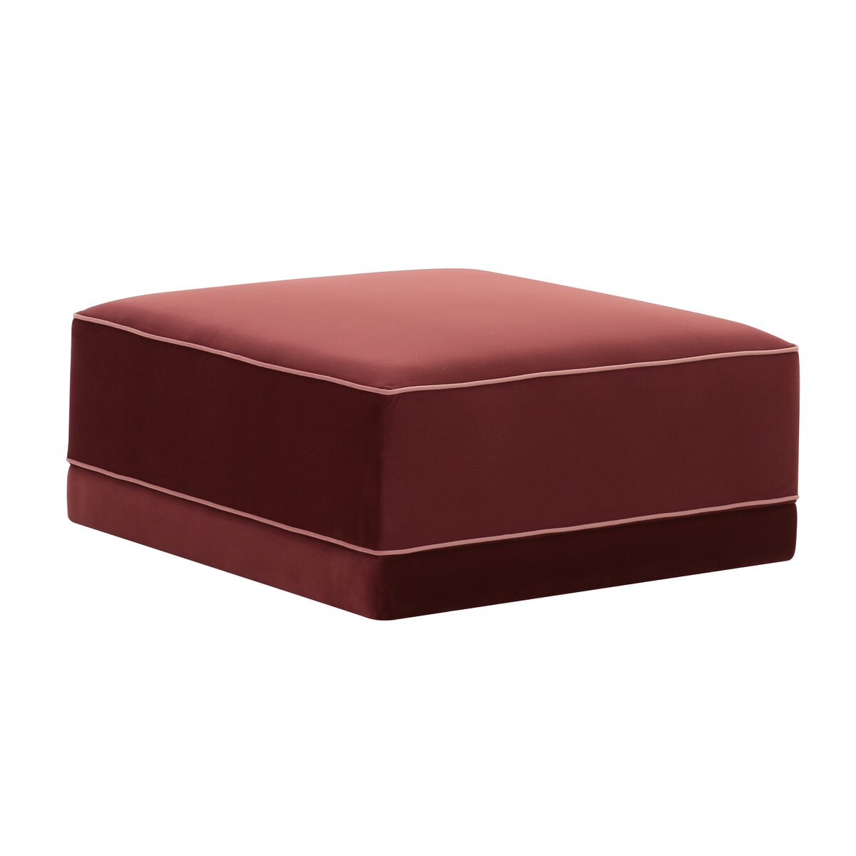 Pouf Willow Berry Rouge