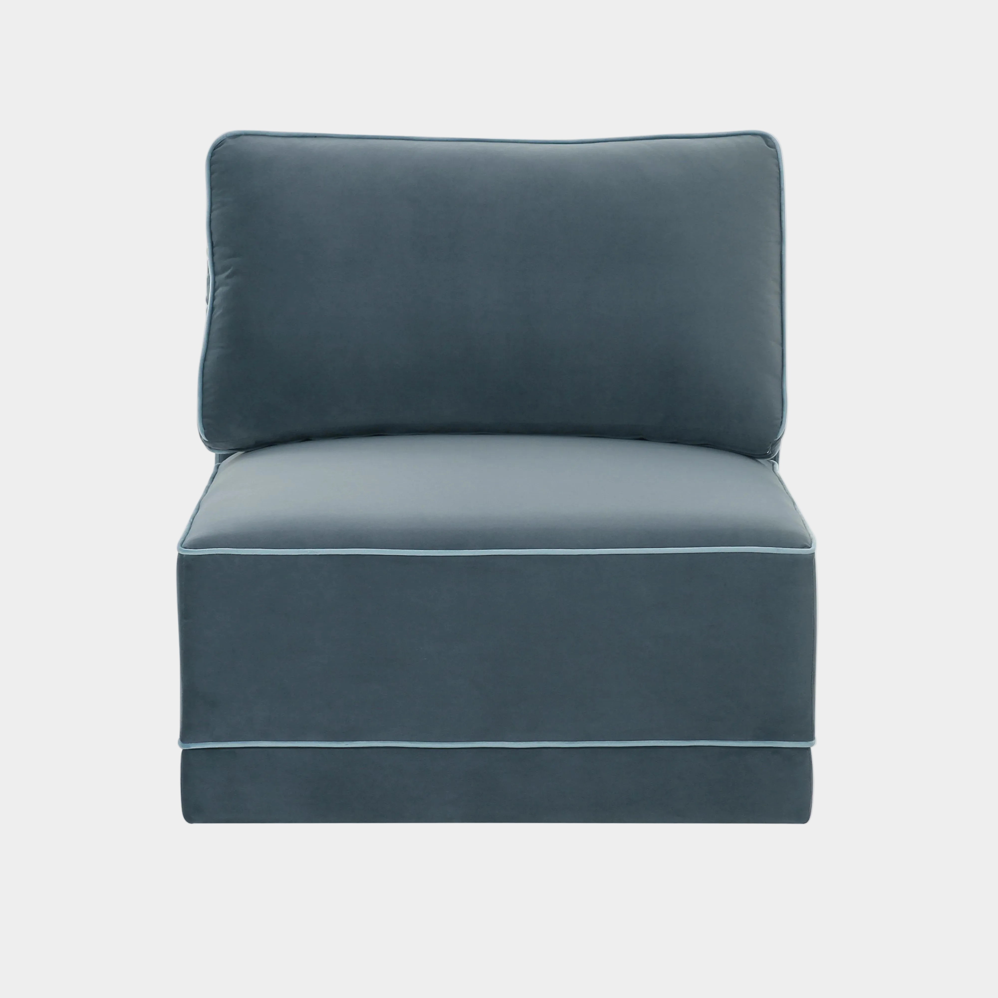 Willow Performance Velvet Modular Armless Chair