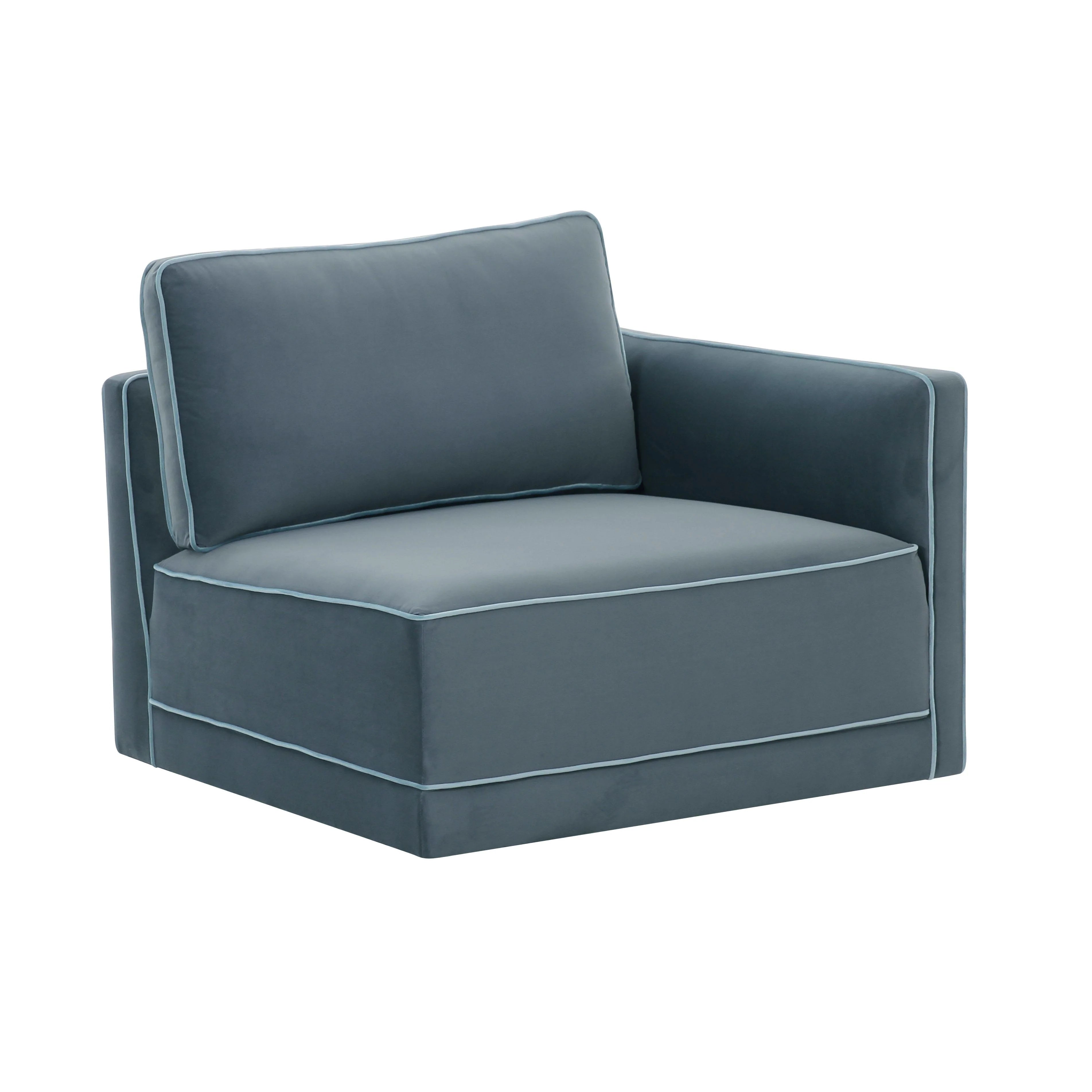 Willow Performance Velvet Modular RAF Corner Chair
