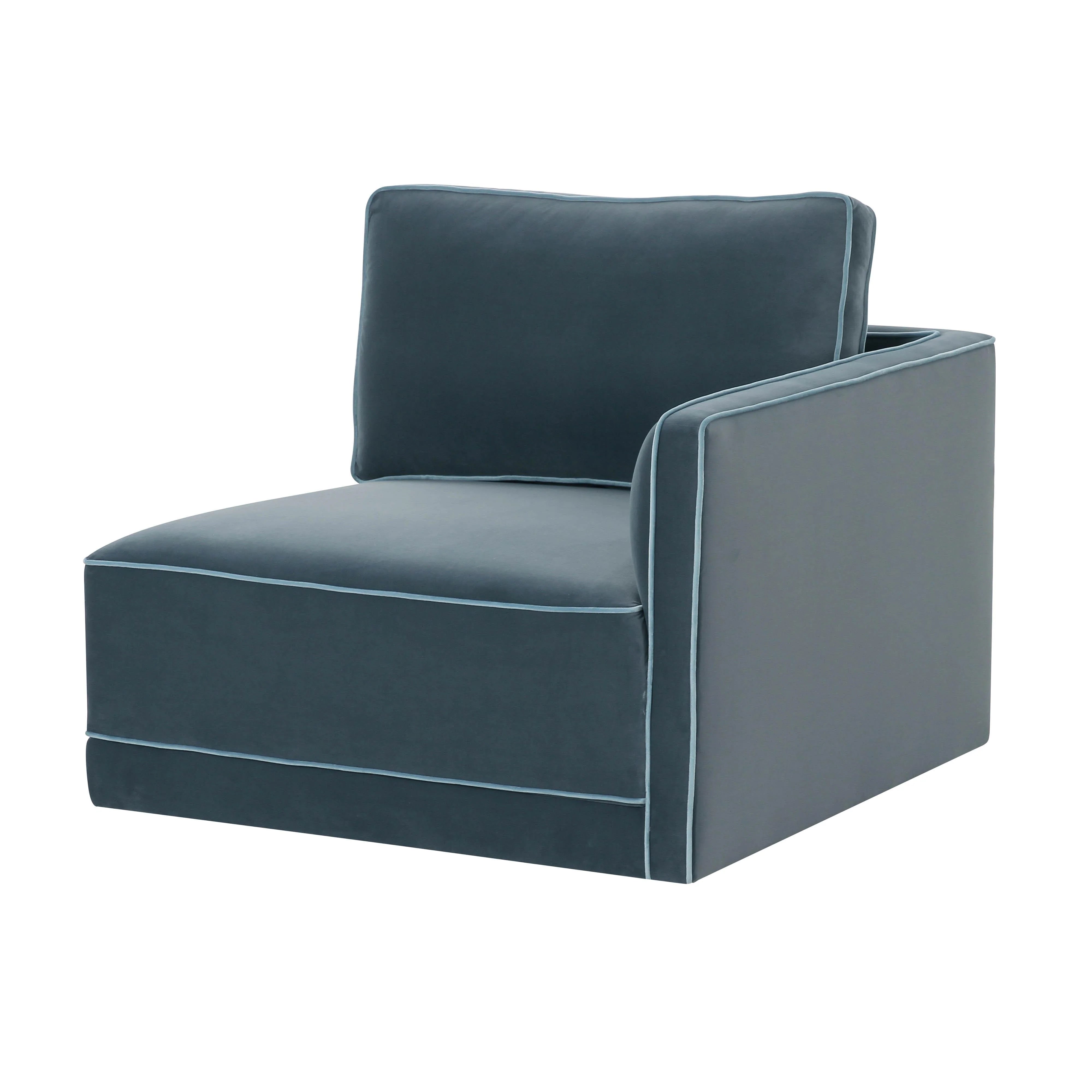 Willow Performance Velvet Modular RAF Corner Chair