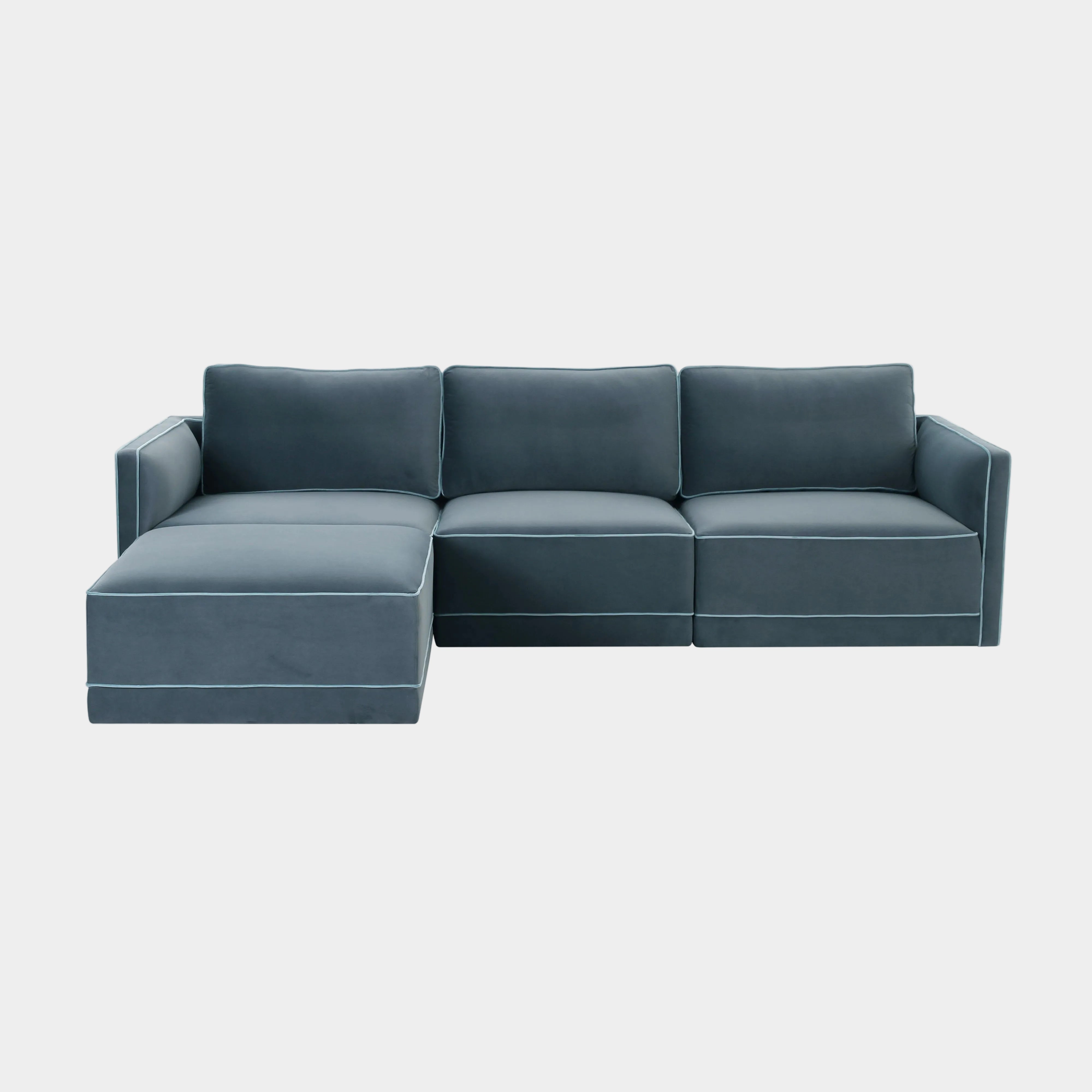 Willow 4-Piece Performance Velvet Modular Sectional