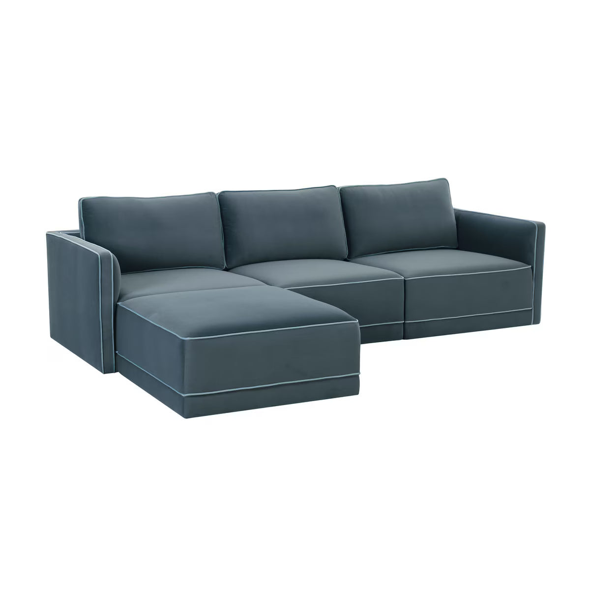 Willow Misty Blue Modular Sectional