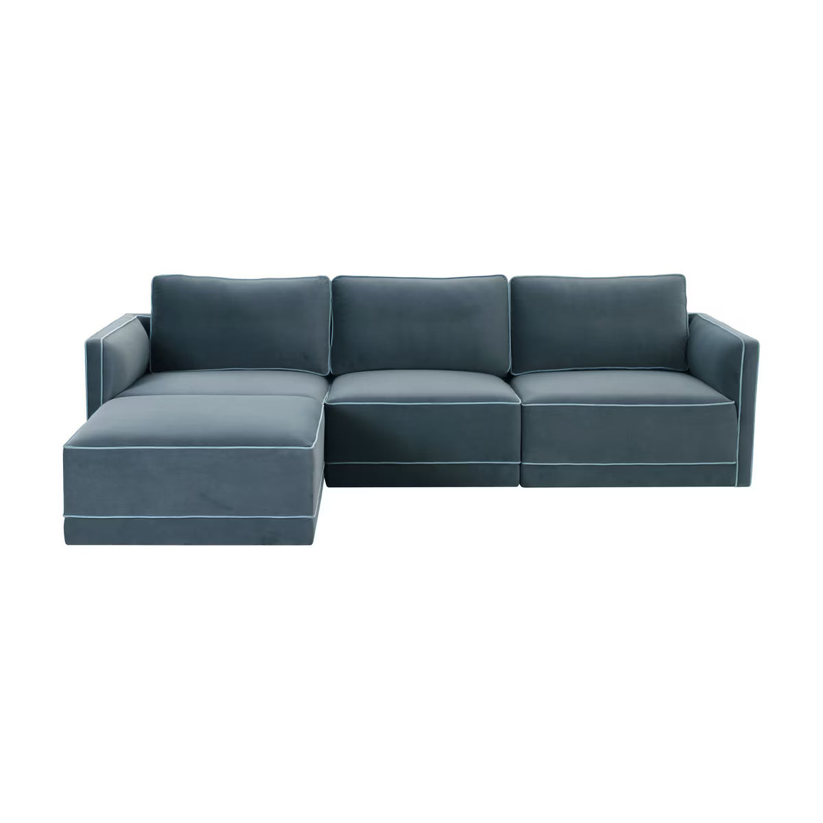 Willow Misty Blue Modular Sectional