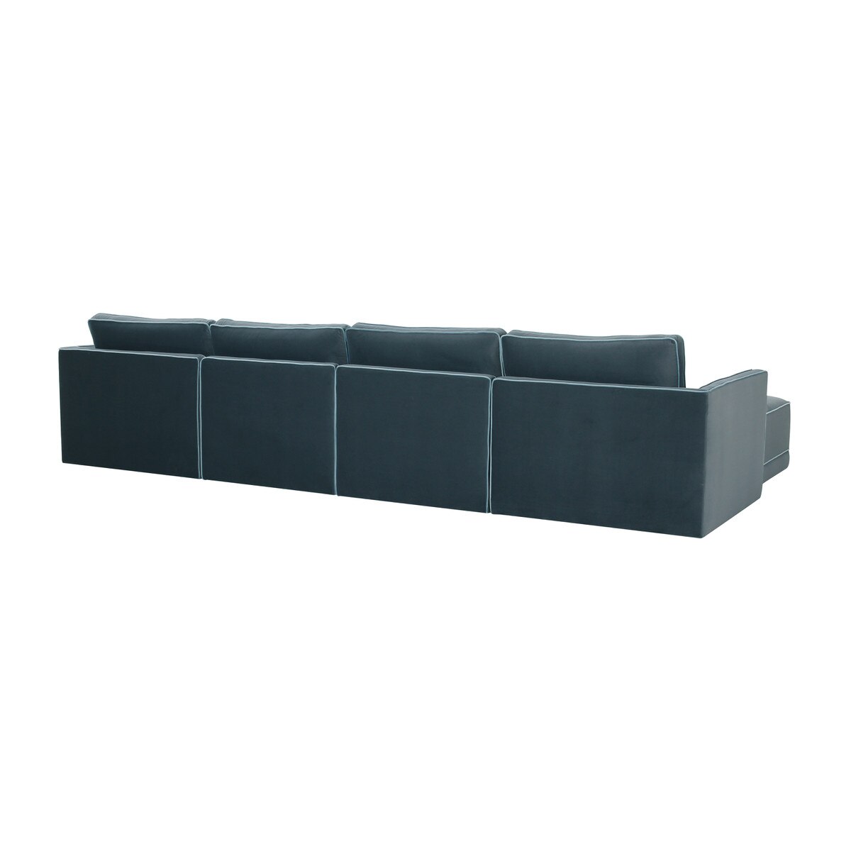 Willow Misty Blue Modular U Sectional