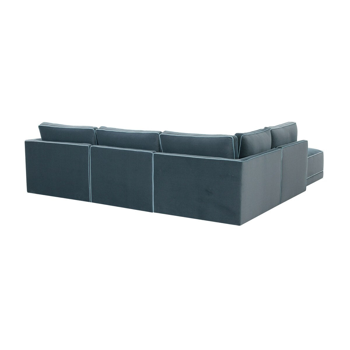 Willow Misty Blue Modular LAF Sectional