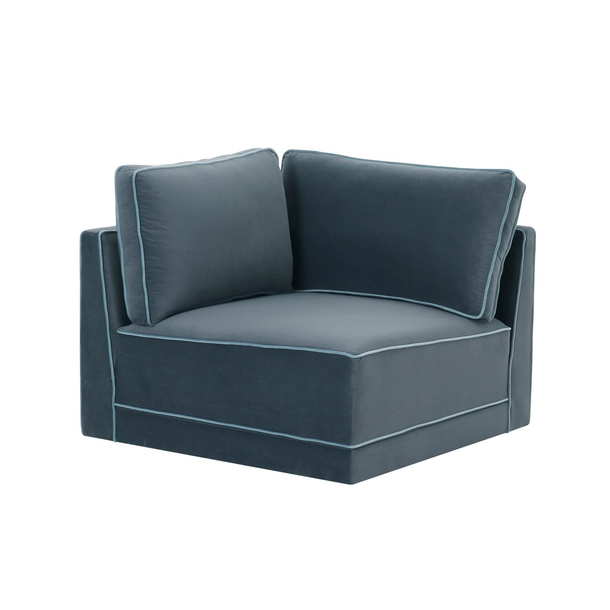 Willow Misty Blue Corner Chair