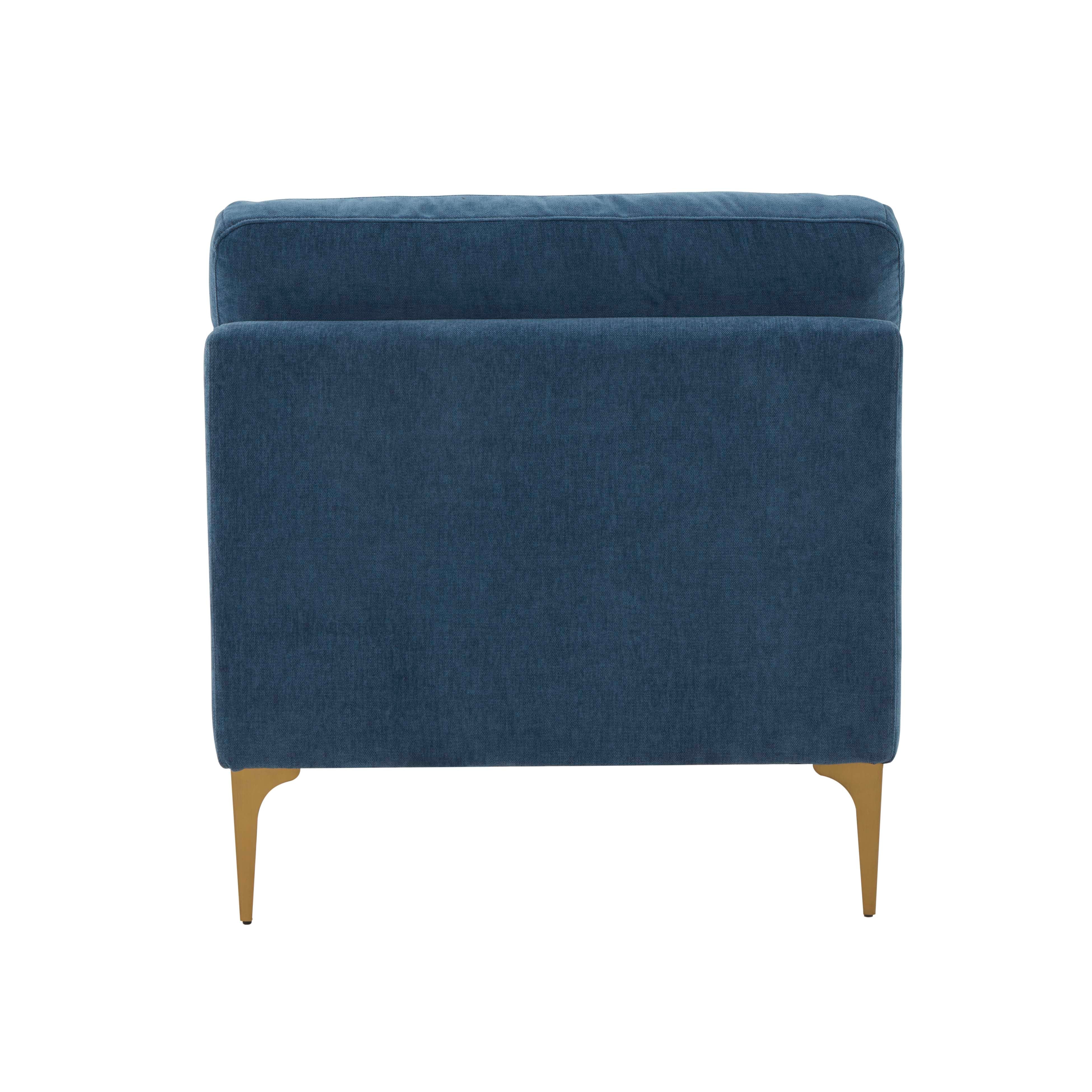 Serena Performance Velvet Modular Armless Chair