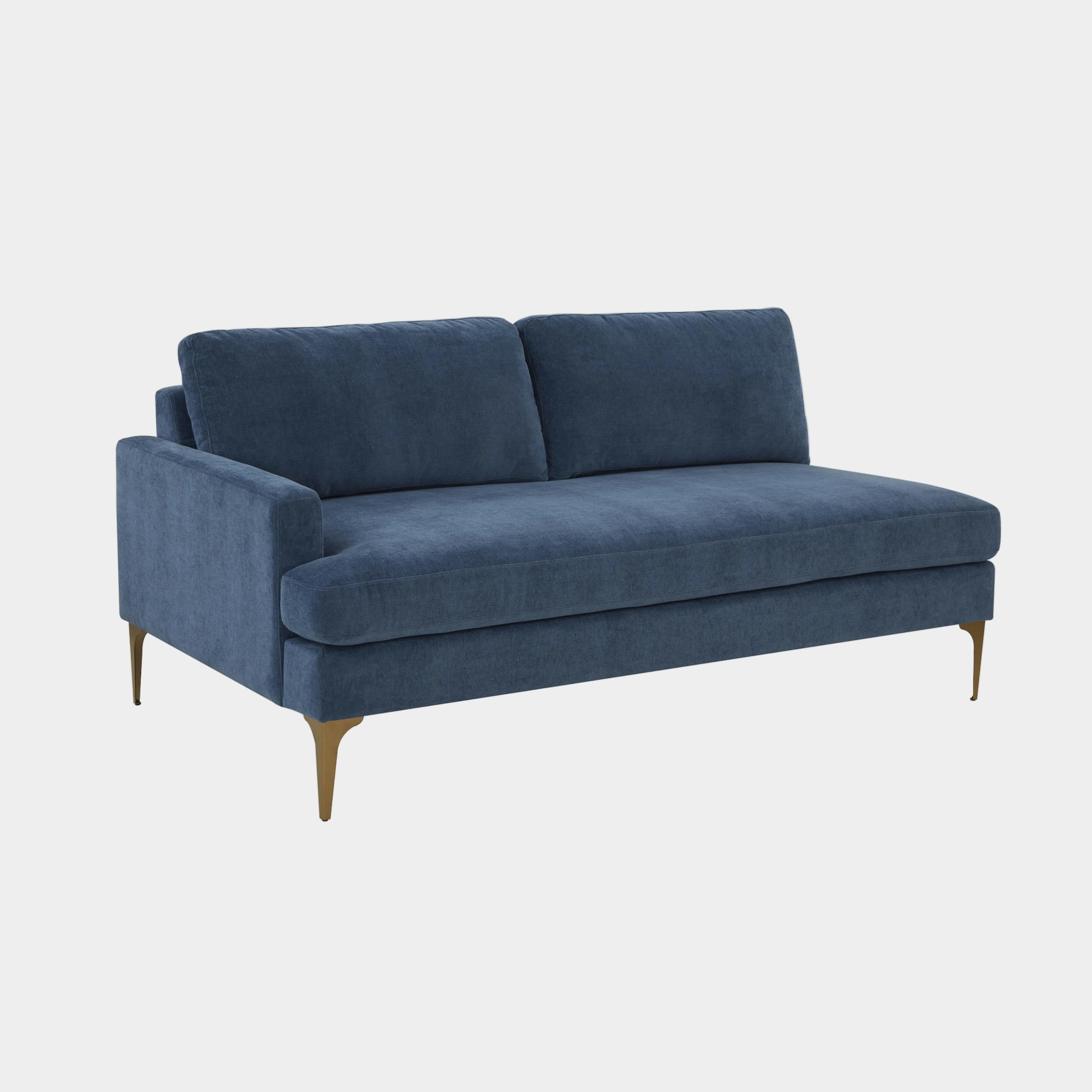 Serena 68" Performance Velvet Modular Loveseat