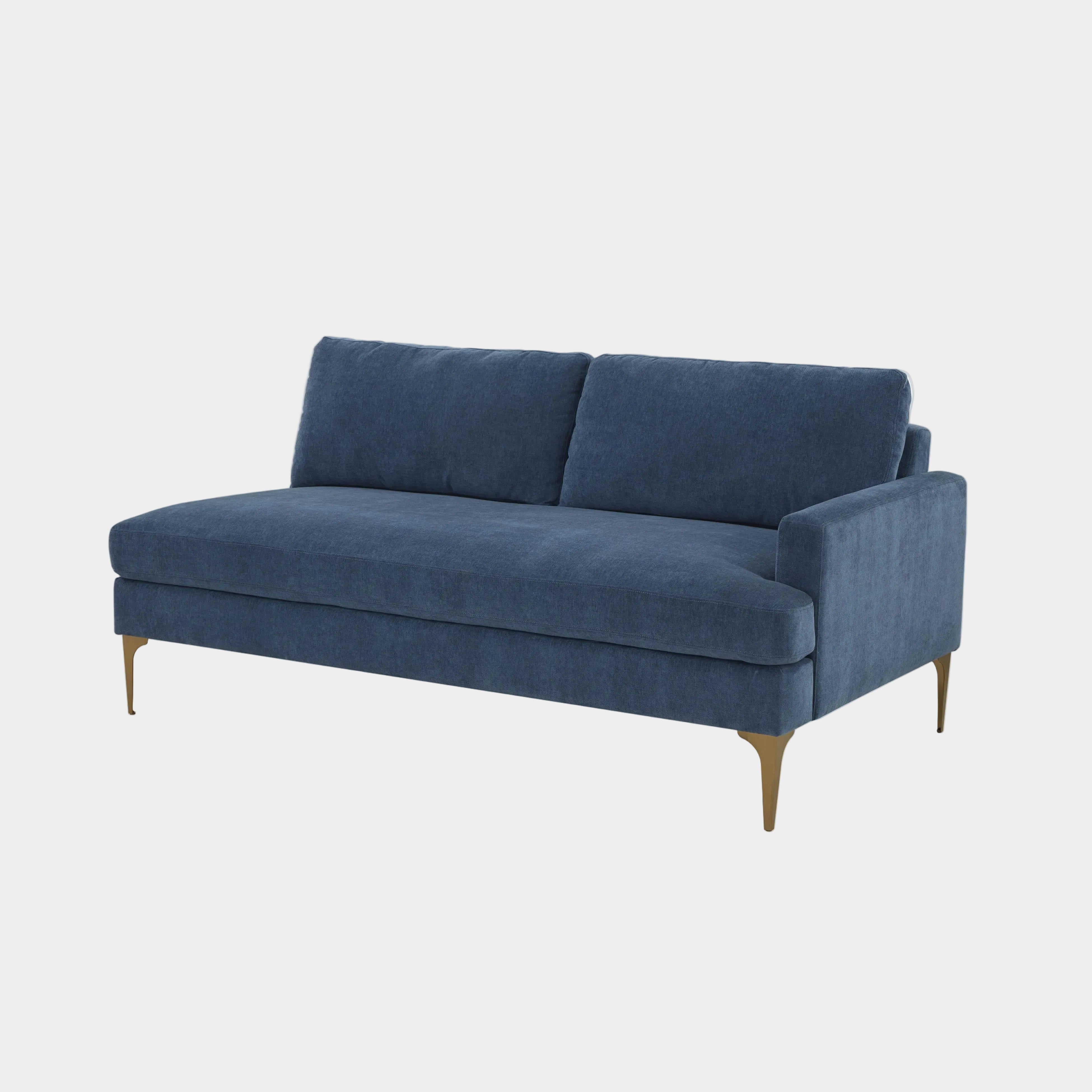 Serena 68" Performance Velvet Modular Loveseat