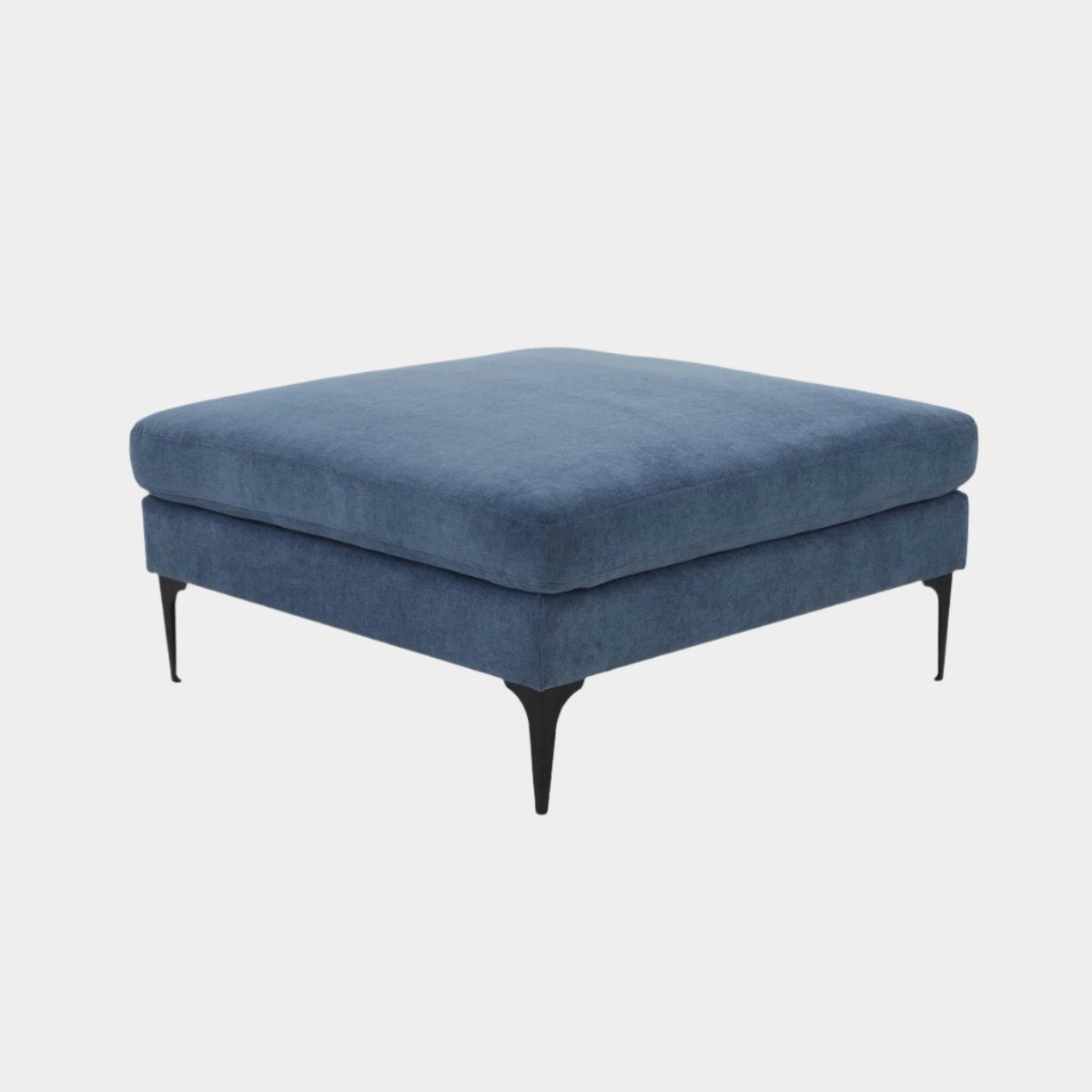 Serena Ottoman with Black Legs