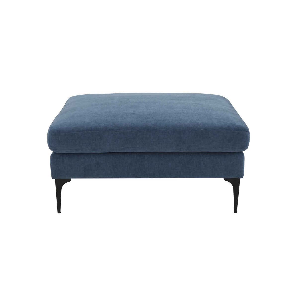 Serena Ottoman with Black Legs