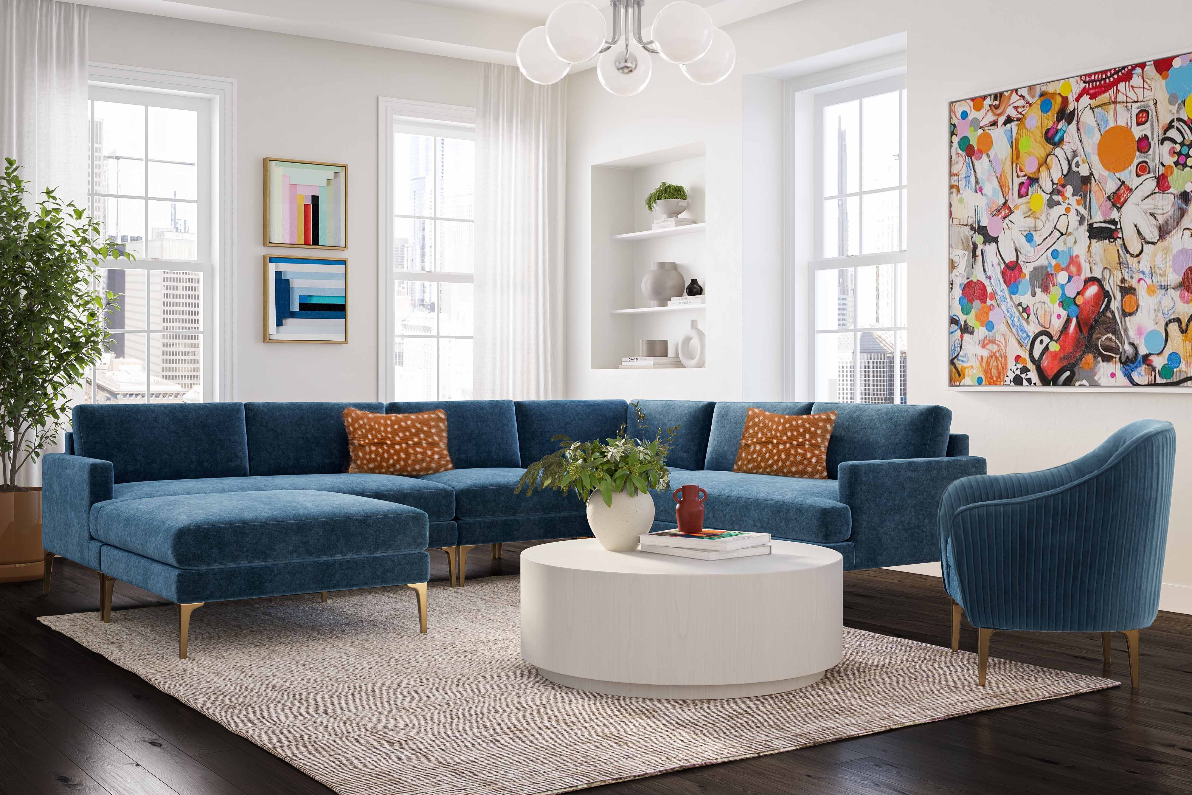 Serena Performance Velvet Accent Chair