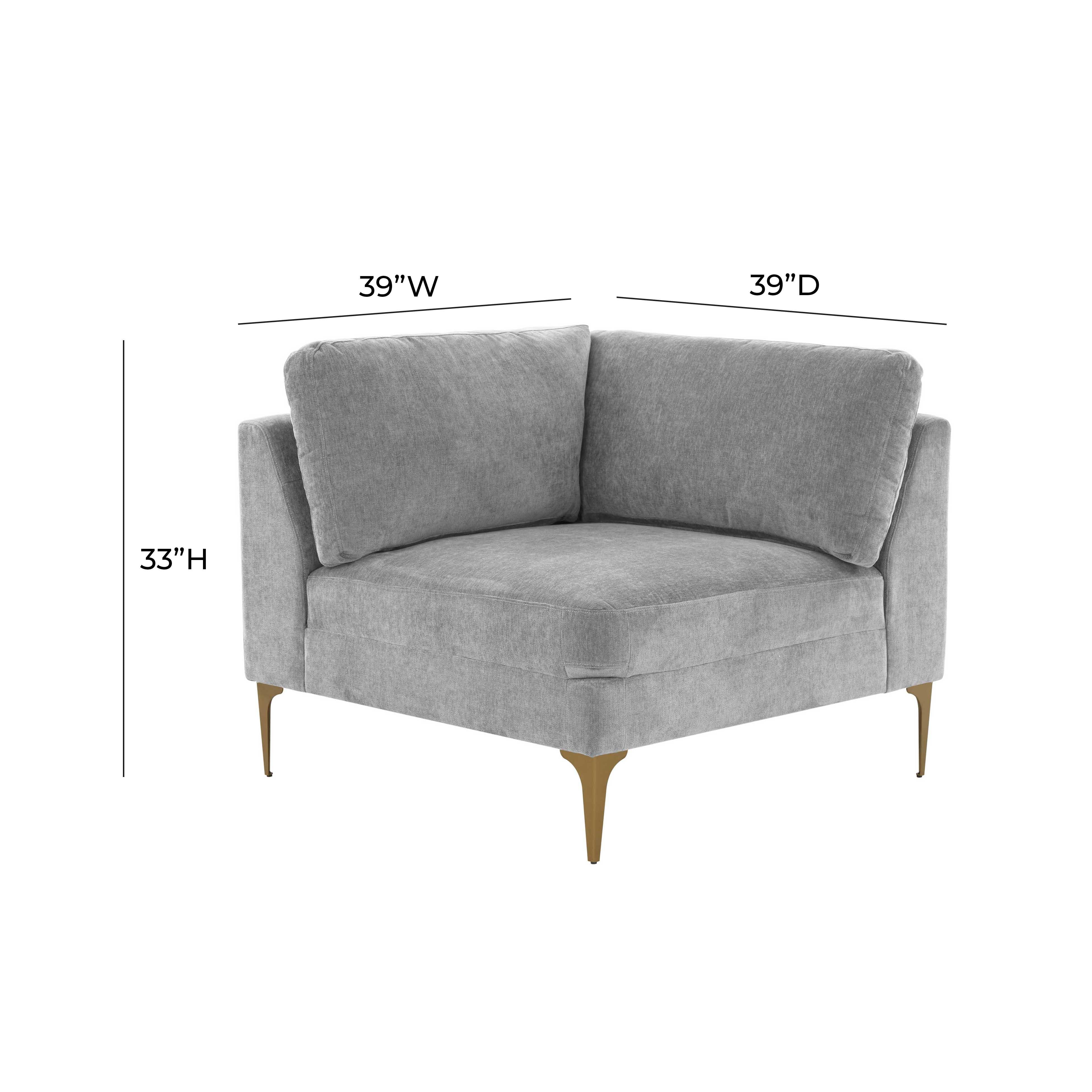 Serena Performance Velvet Modular Corner Seat