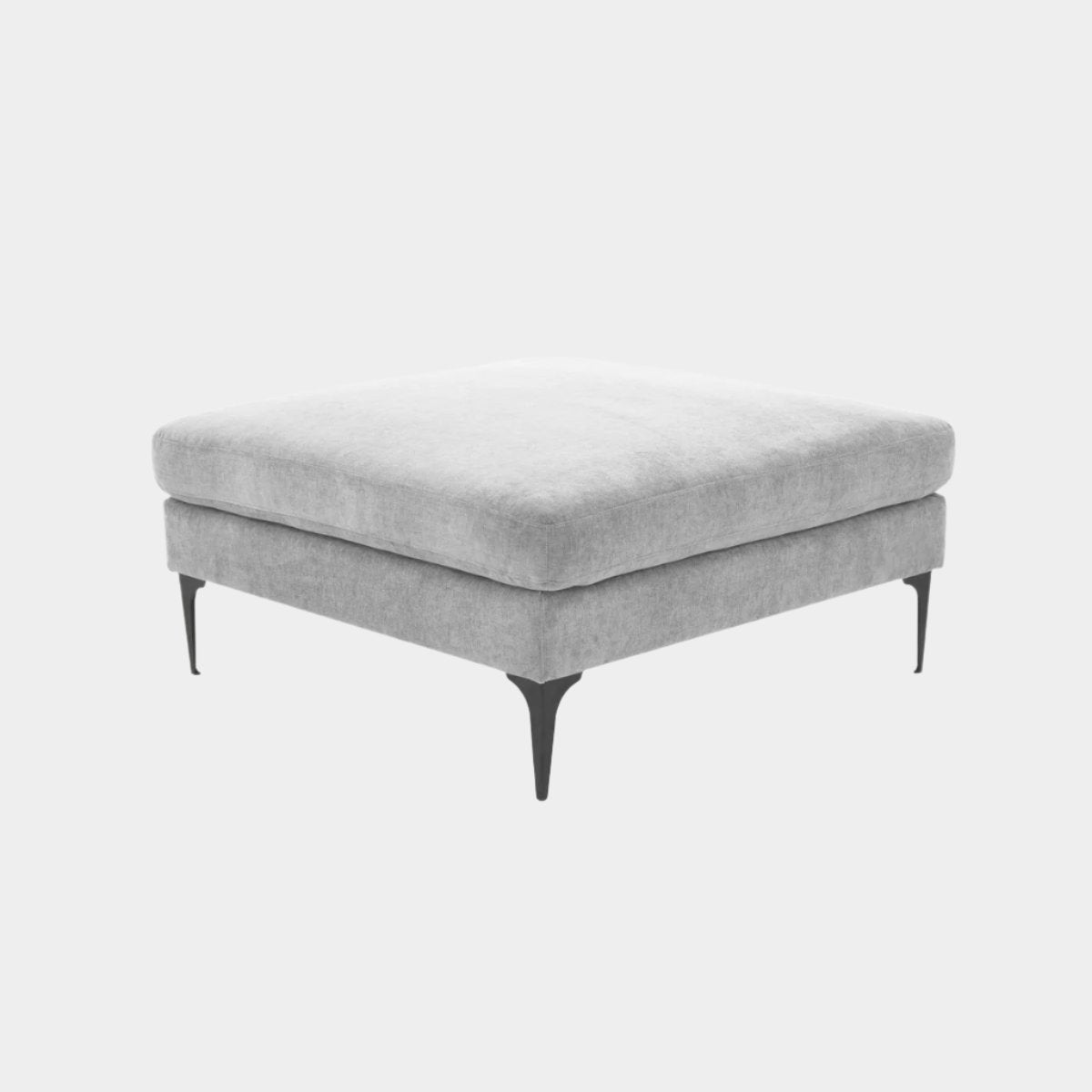 Serena Ottoman with Black Legs