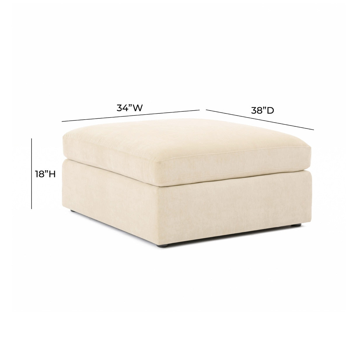 Aiden Beige Ottoman