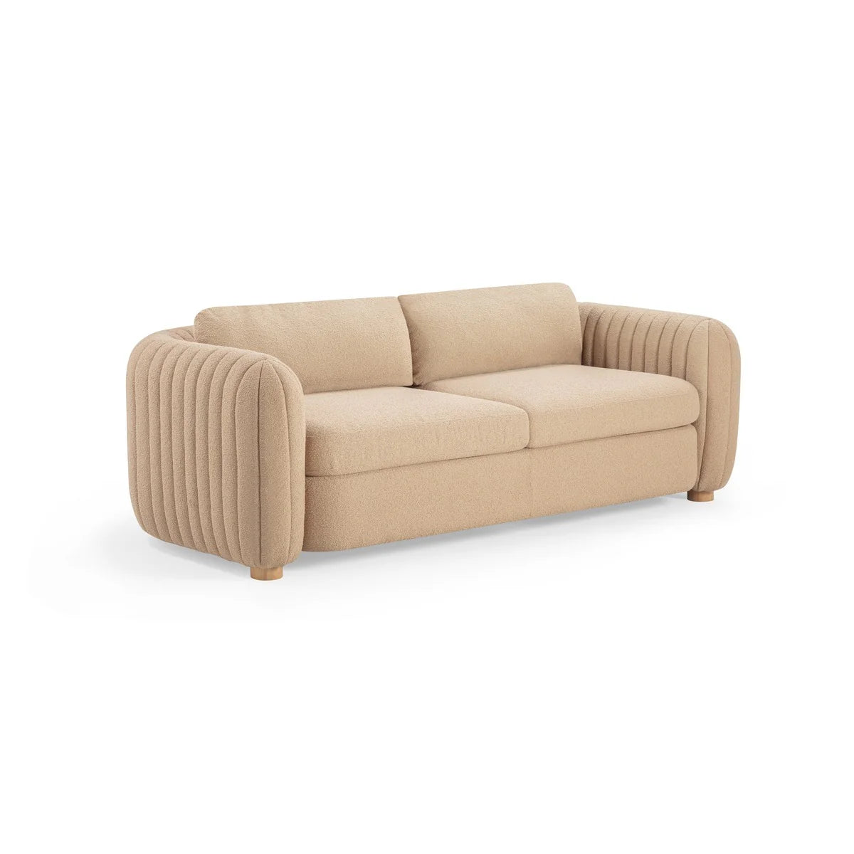 Porto 90" Honey Boucle Sofa