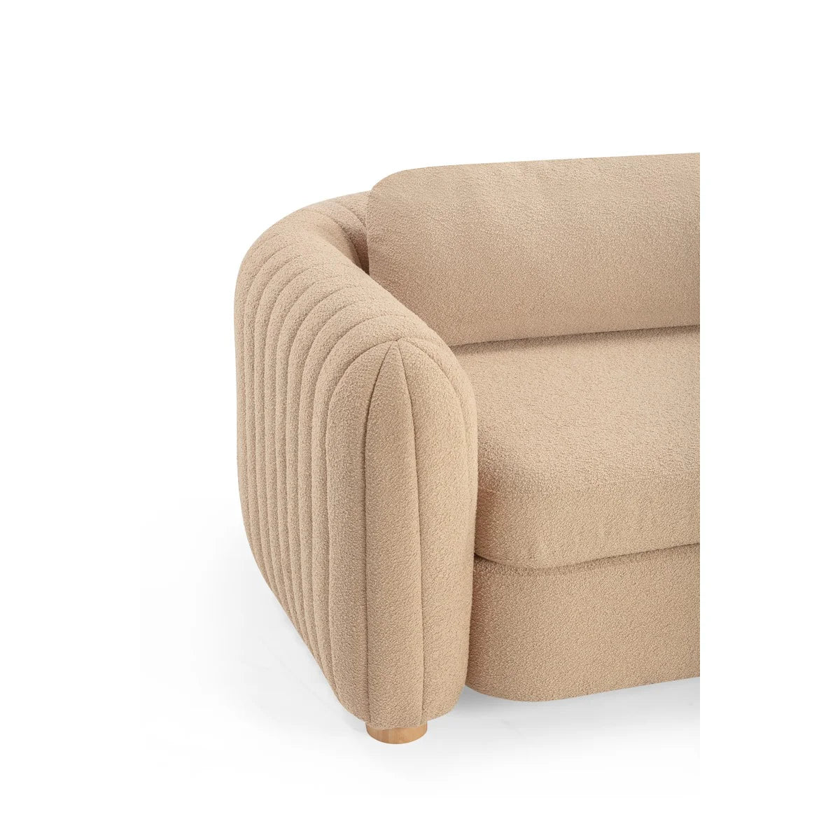 Porto 90" Honey Boucle Sofa