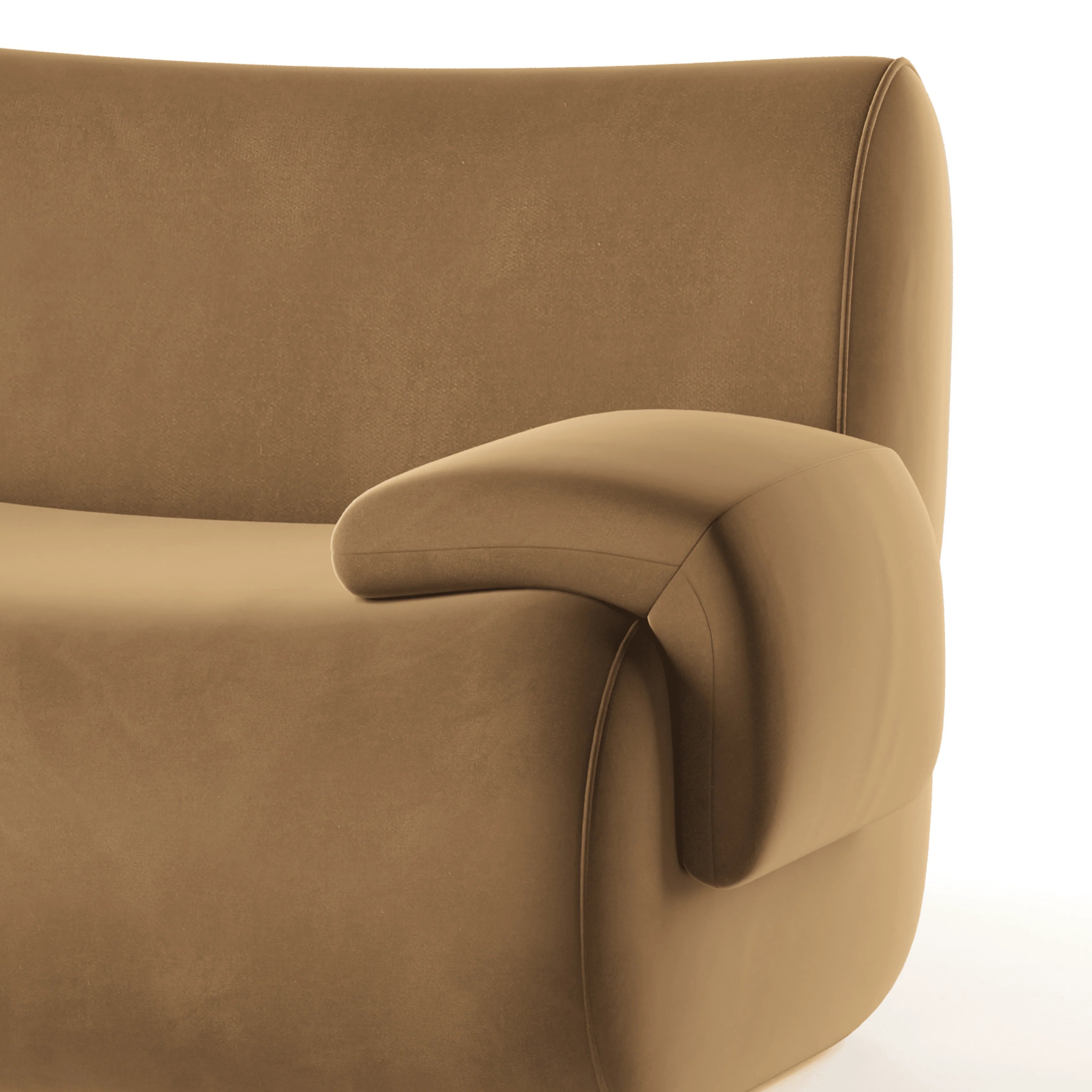 Zenith 5-Piece Latte Brown Performance Velvet Modular L-Sectional