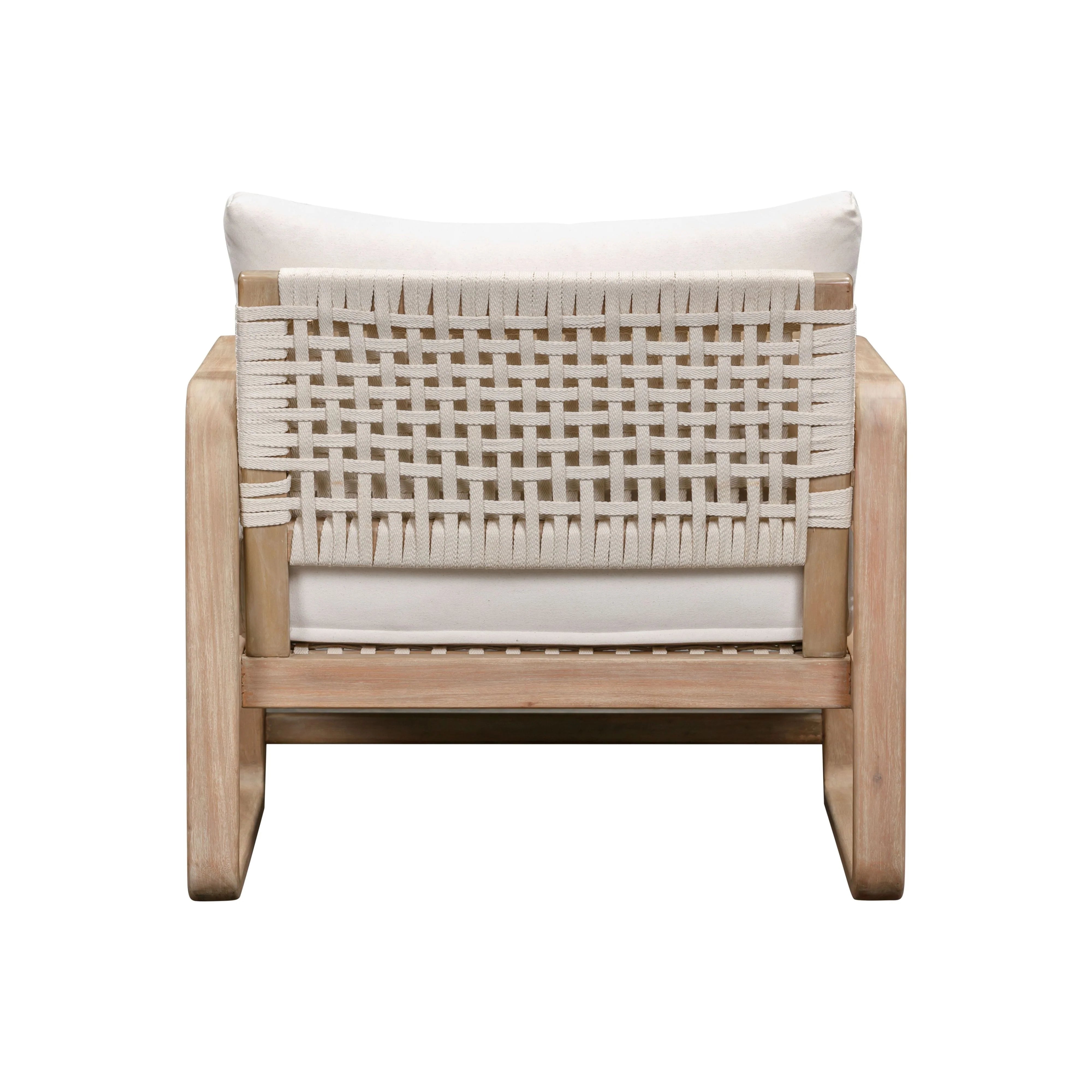 Palata Cream Performance Fabric Outdoor Accent Chair